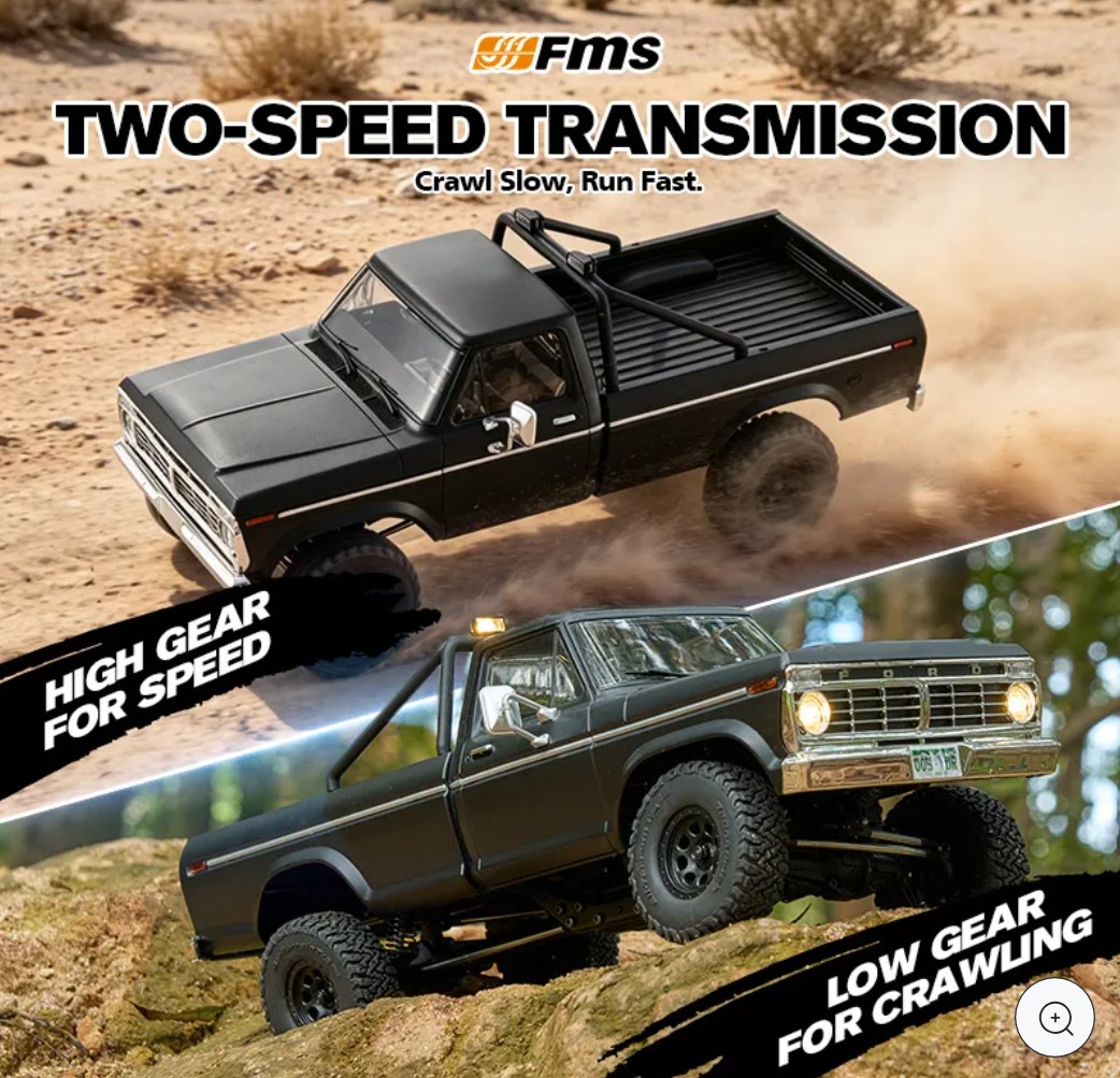 FMS 1:18 FCX18II FORD F-100 RTR BRUSHLESS BLACK