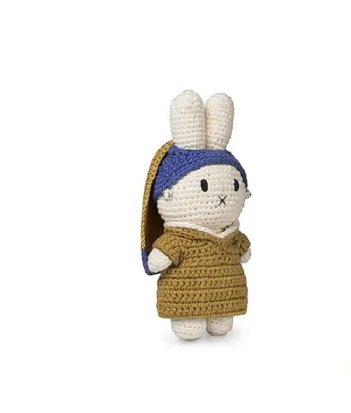 📦訂購 台灣代購 荷蘭 Just Dutch 手工編織 米菲 Miffy 戴珍珠耳環的少女 公仔