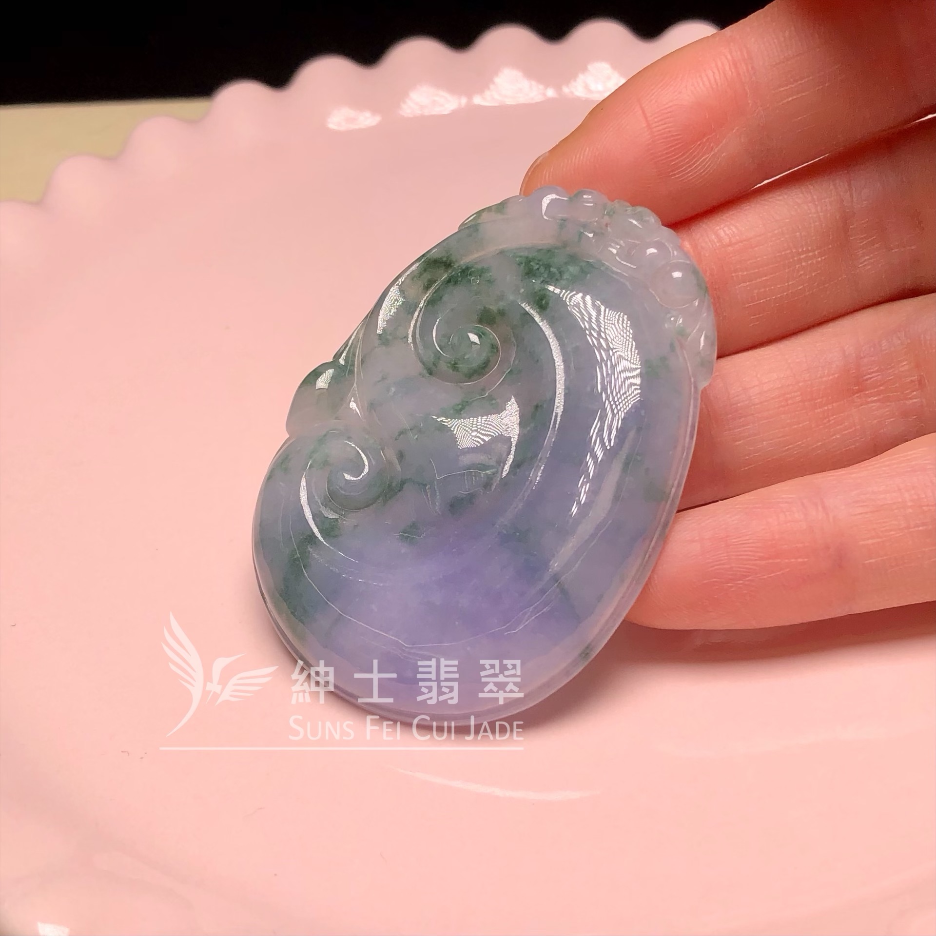 B08578 茄紫飄花如意