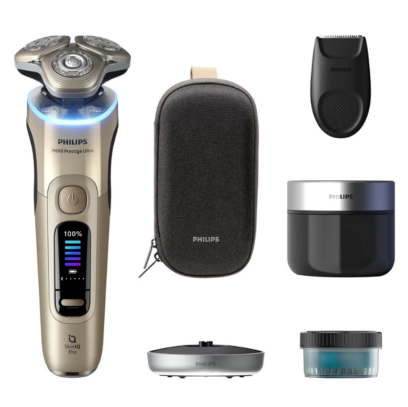 香港行貨 Philips 飛利浦 i9000 Prestige Ultra 配備 SkinIQ Pro 技術的乾濕兩用電鬚刨 XP9403 2年保養