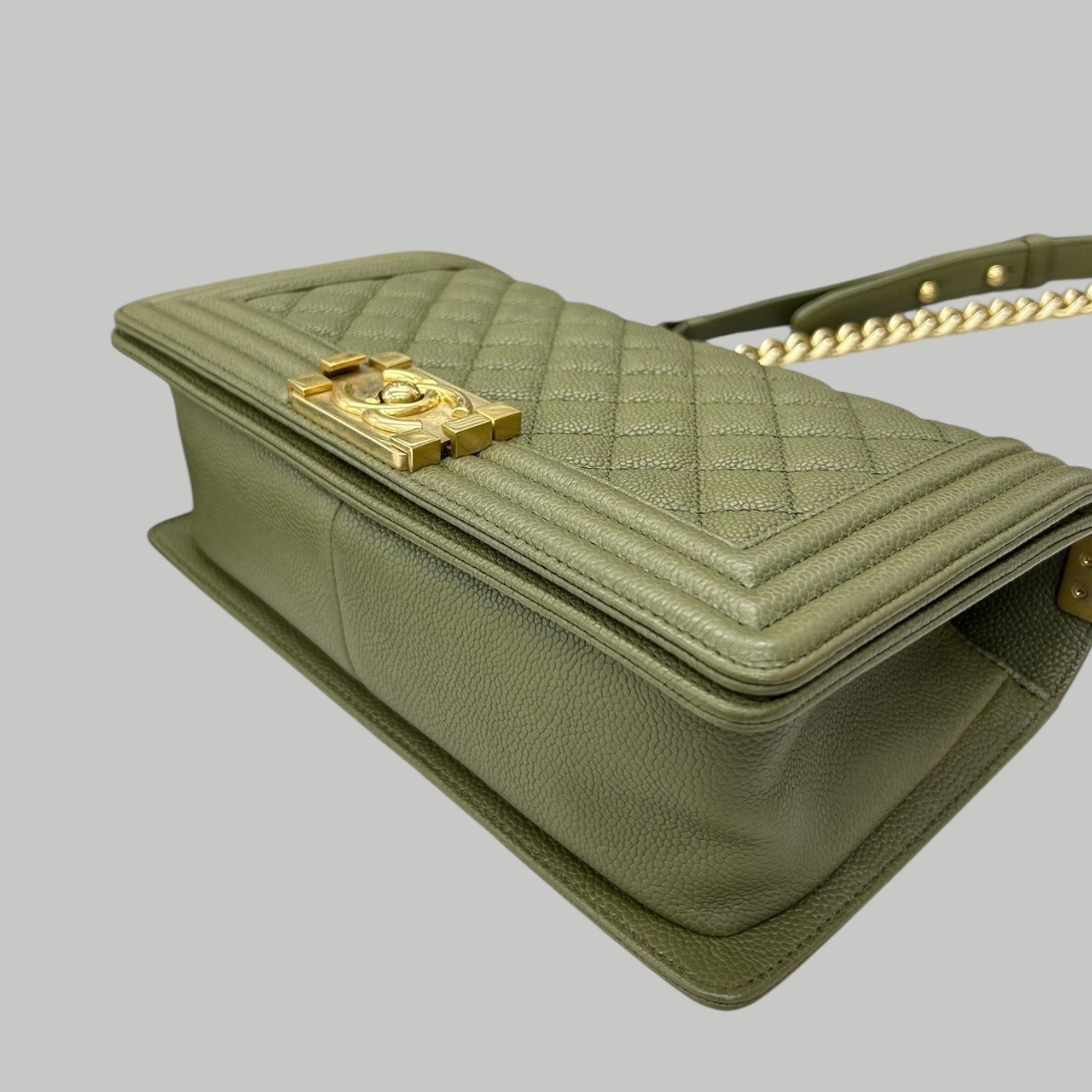 Chanel Caviar Leboy medium 荔枝枝Leboy 綠色