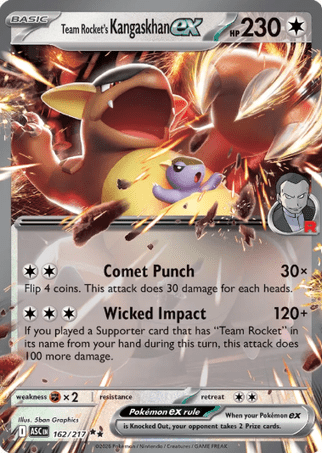 Pokemon TCG Ascended Heroes - Team Rocket's Kangaskhan EX-162/217