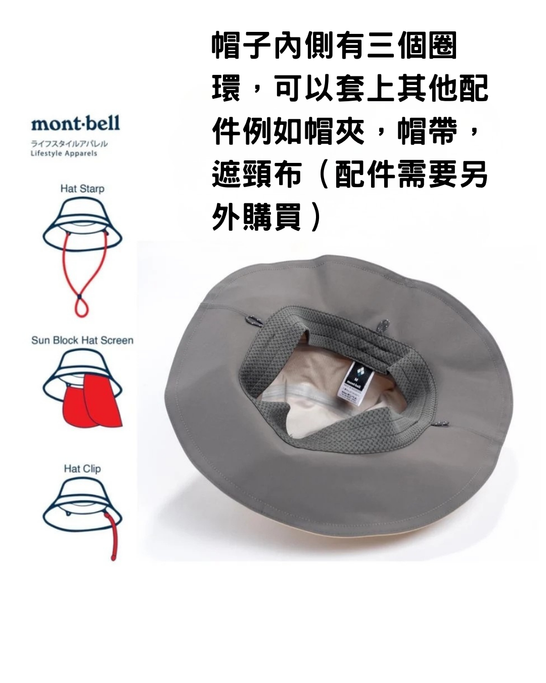 日本代購【 日本直送 montbell 輕量雙面戴 Reversible Hat・跣水＋UV Cut男女兼用 | mont-bell Lightweight Reversible Hat ・Water‑Repellent・ UV Cut 】