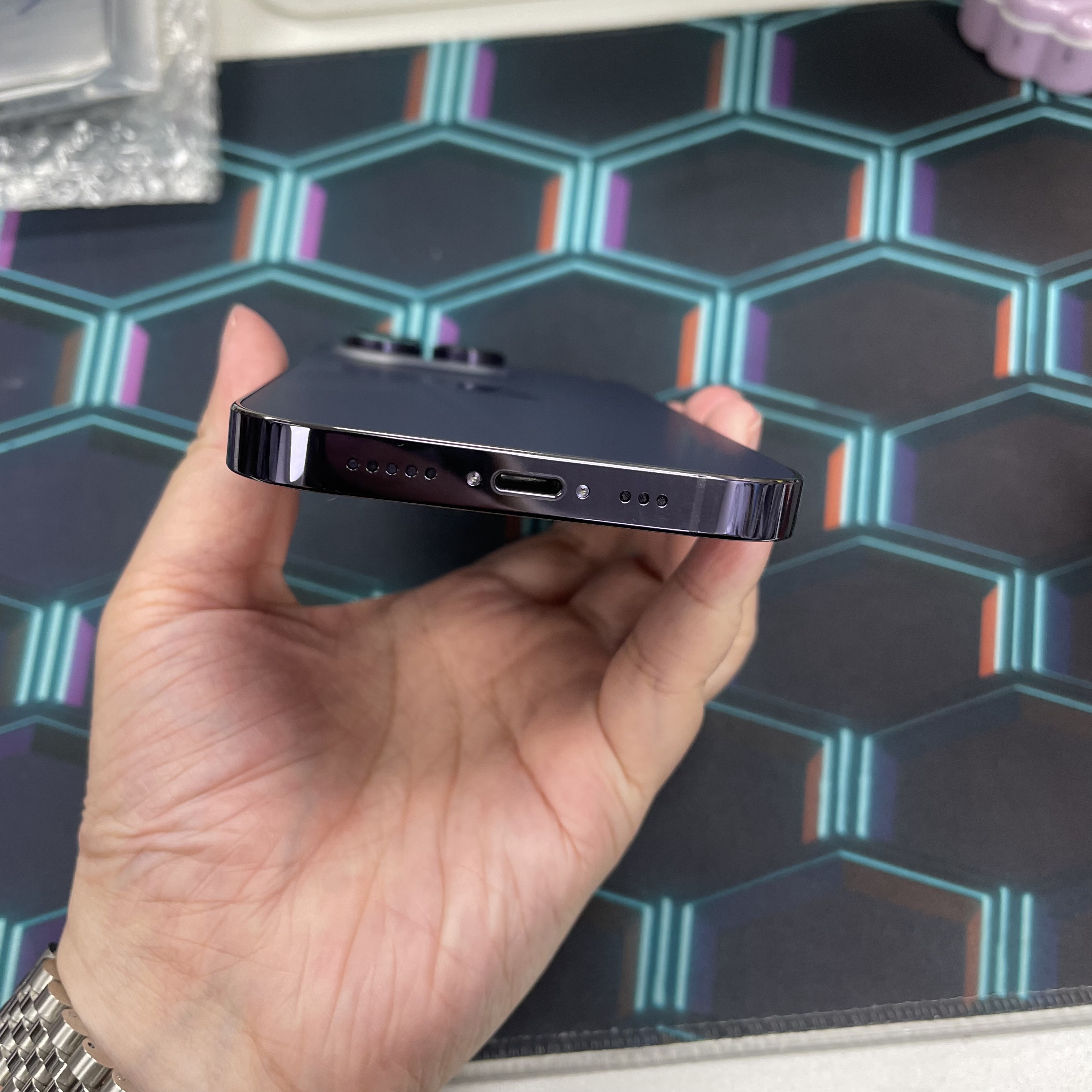 *6421 14 pro 完美機 256GB 電100 紫色 purple