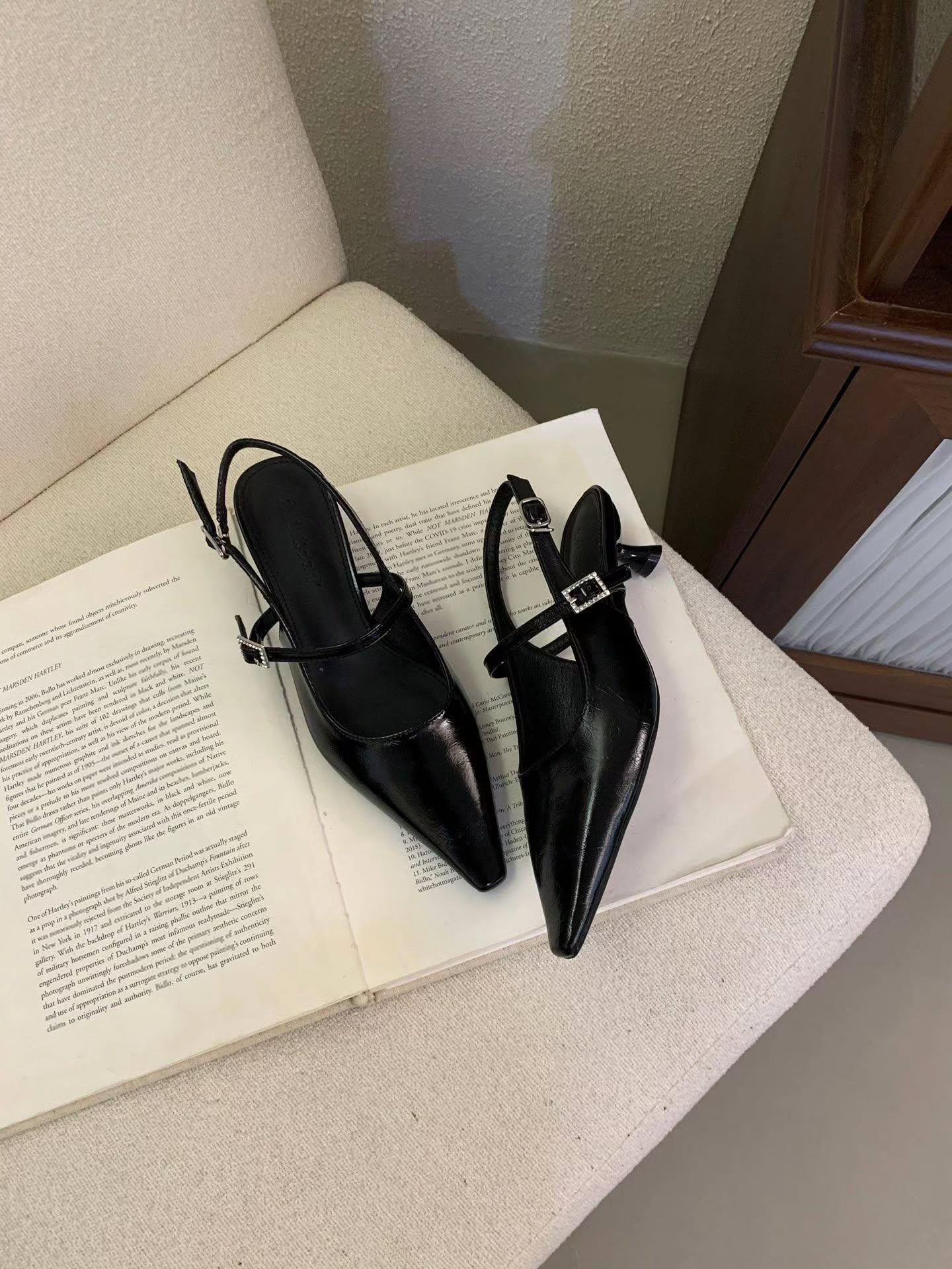659-2 气质玛丽珍尖头高跟鞋🇨🇳