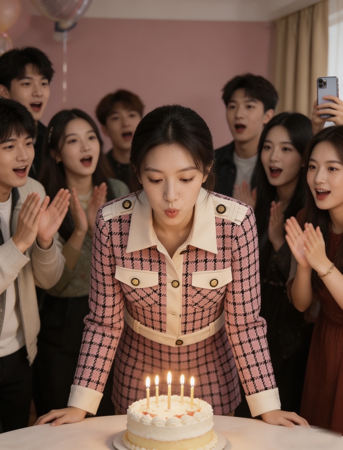 Korea 2 Pcs Checkered Set