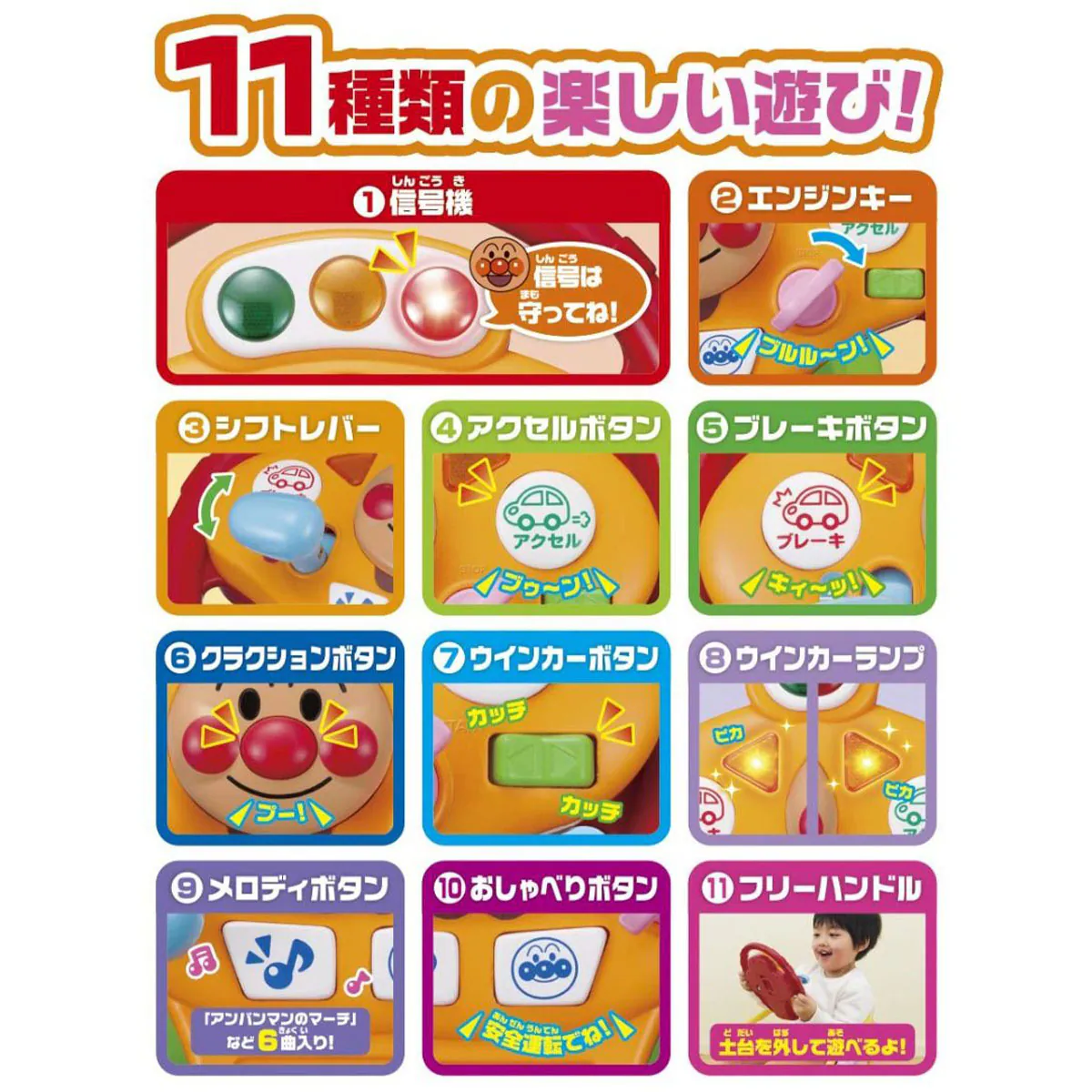 麵包超人 開心兜風GO！音樂方向盤