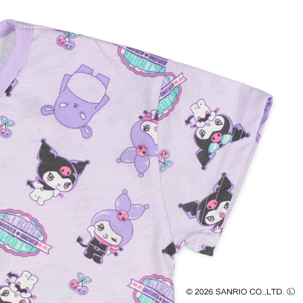 🇯🇵預訂 日本直送🇯🇵清爽材質Kuromi滿印短袖家居服上下套裝