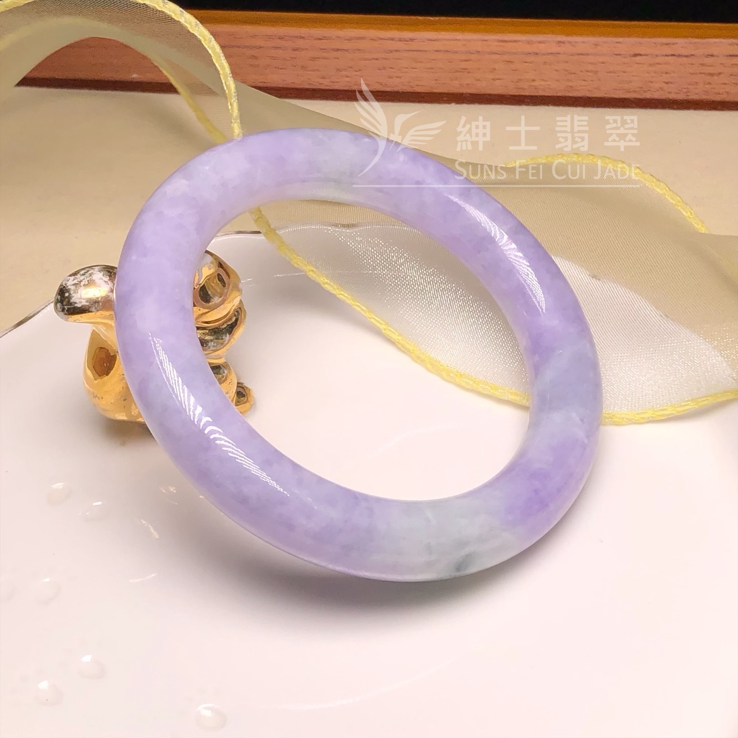 木那藍紫飄花圓鐲55.4mm