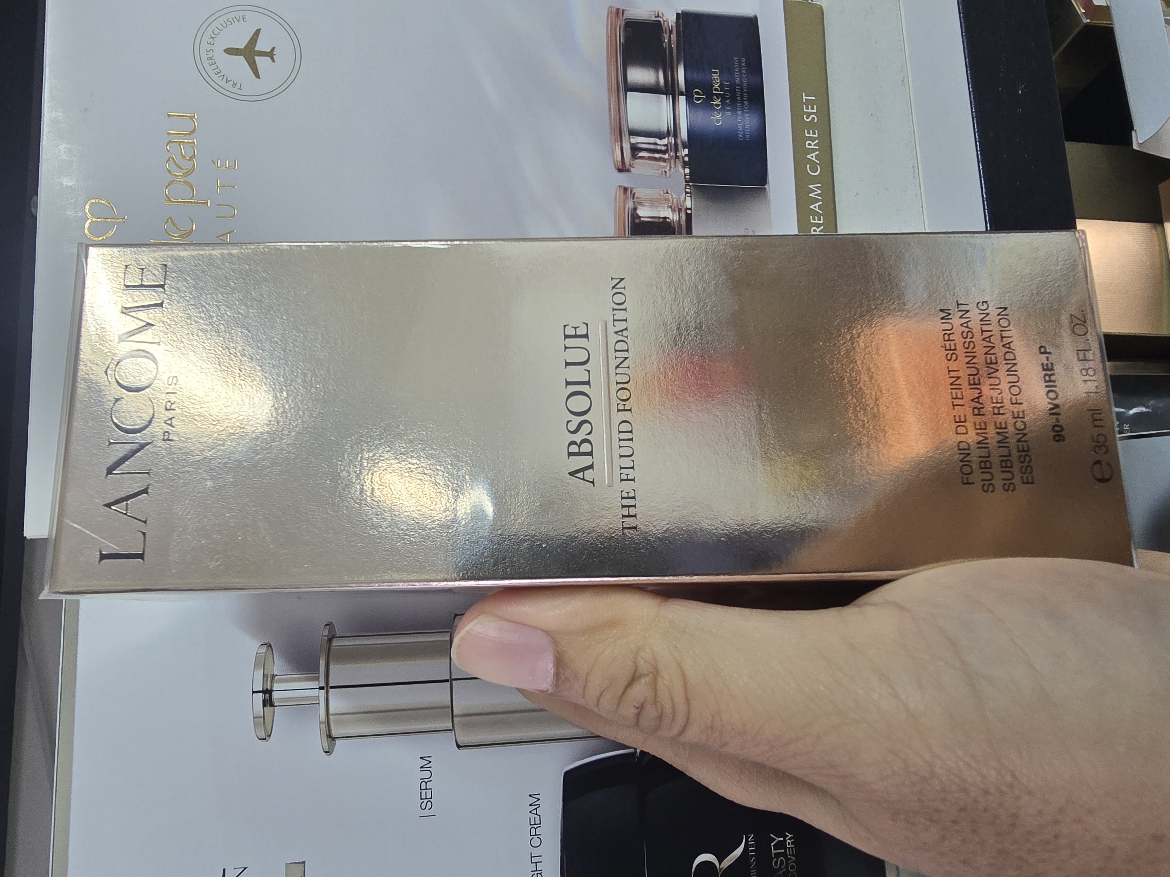 清貨價 Lancome菁純粉底液35ml 90號色