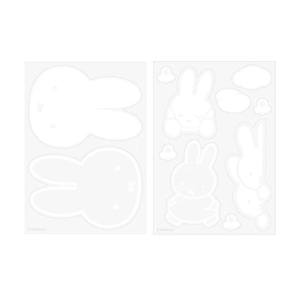 MIFFY 霧面玻璃貼紙 白色