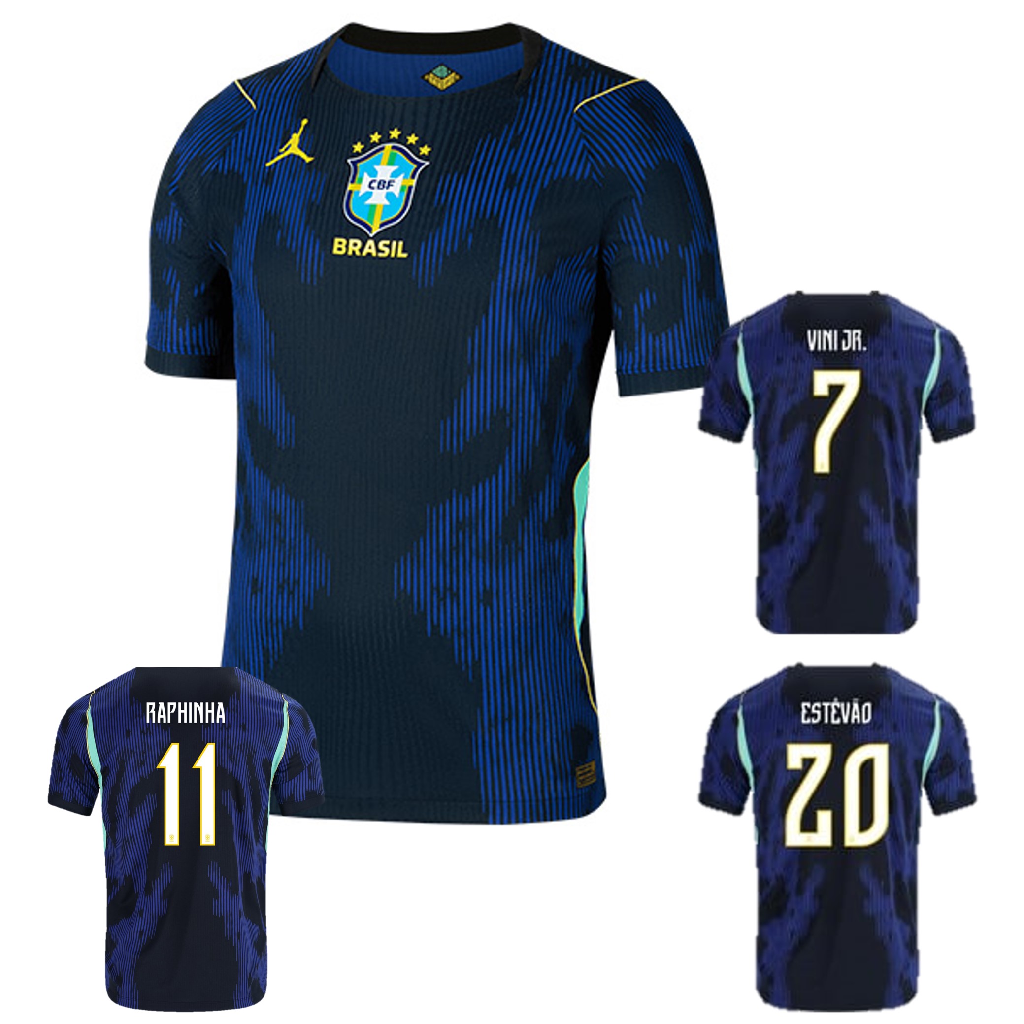 🇧🇷💙🔥 Nike x Jordan Brazil 巴西 2026-27 作客球迷版球衣 (可加印字章) IU1072