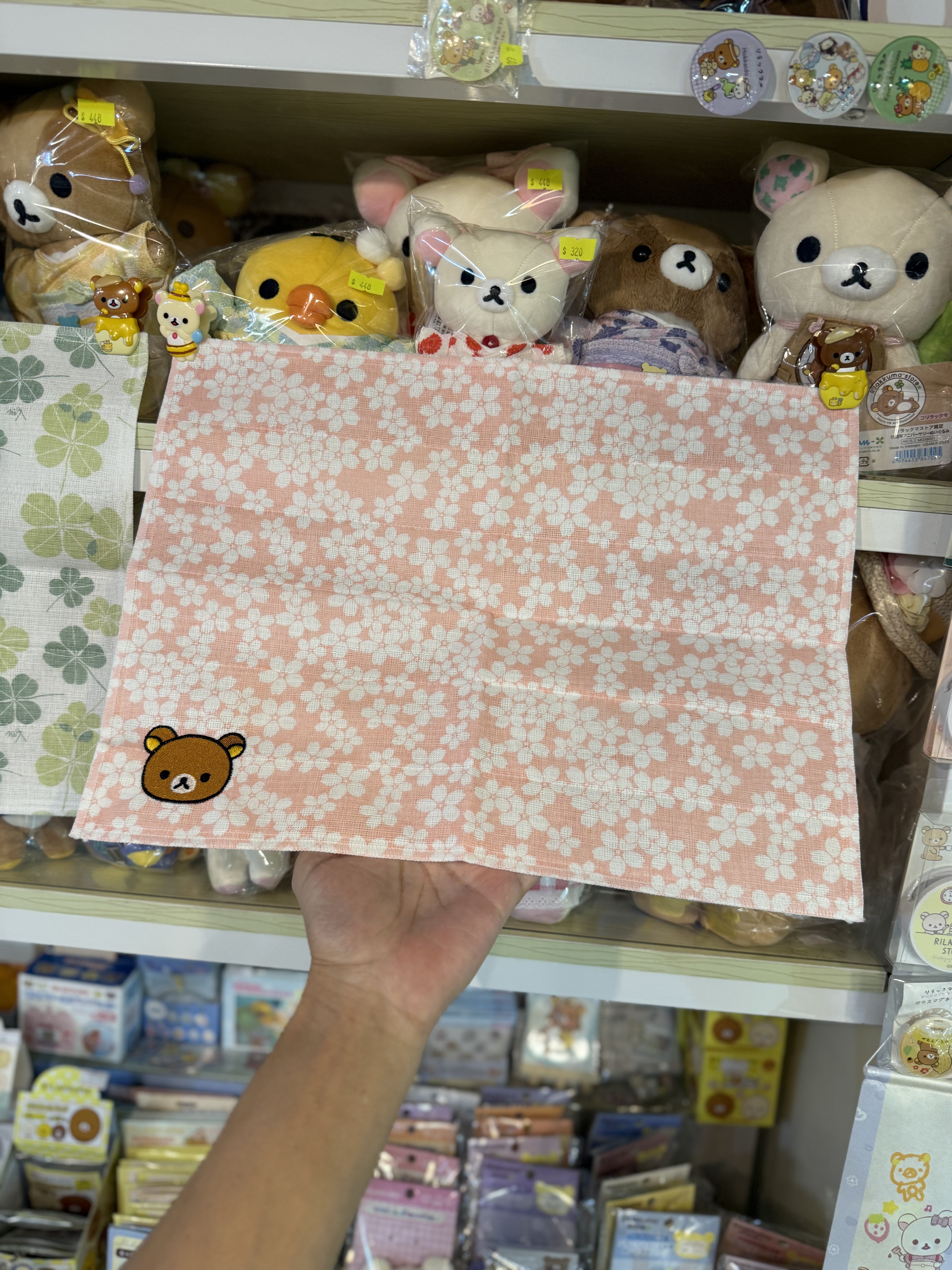 《現貨》全新日本專店限定 Rilakkuma 日本製白雪抹布（S size)