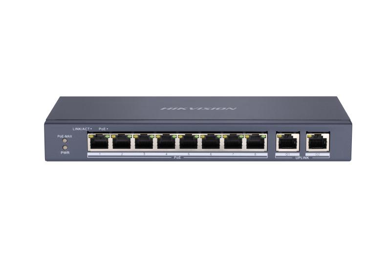 Hikvision 海康威視 DS-3E0310P-E/M 8 Port Fast Ethernet Unmanaged POE Switch (香港行貨，一年保用)
