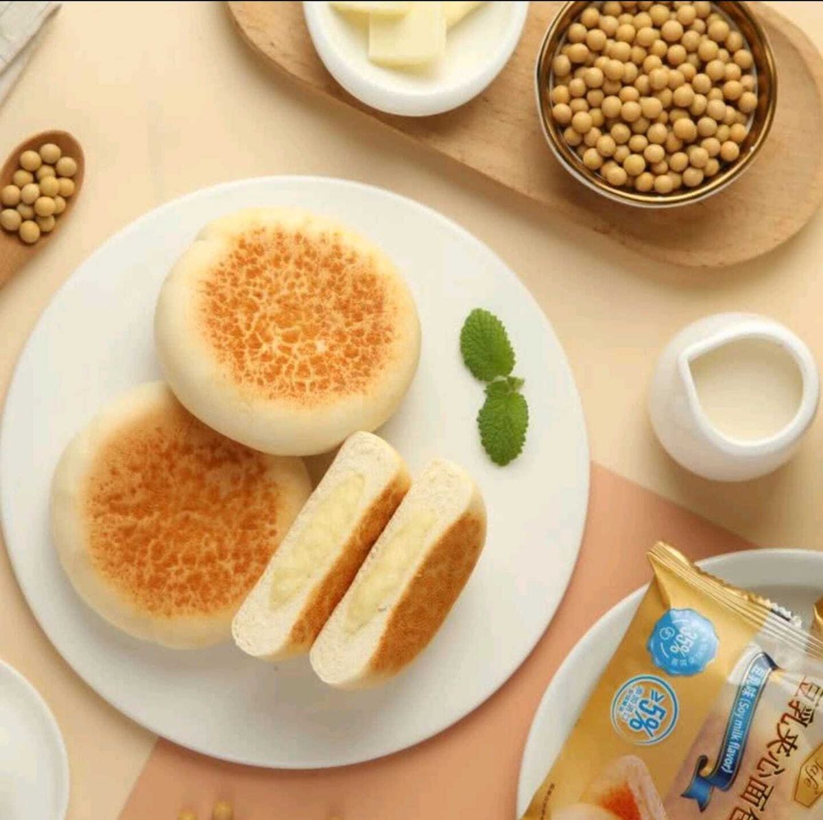 山姆會員商店 - Tafe 豆乳夾心麵包(豆乳味) 1kg 平行進口