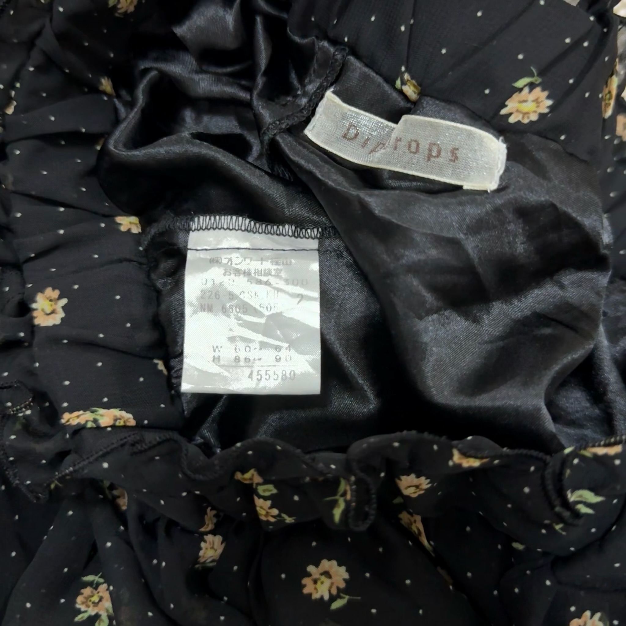 Black Ditsy Floral Mesh Mini Skirt