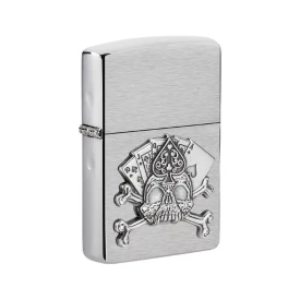 Zippo 骷髏頭啤牌 49293 | 防風打火機 | ZIPPO 指定授權經銷商 | 美國製造 | 收藏