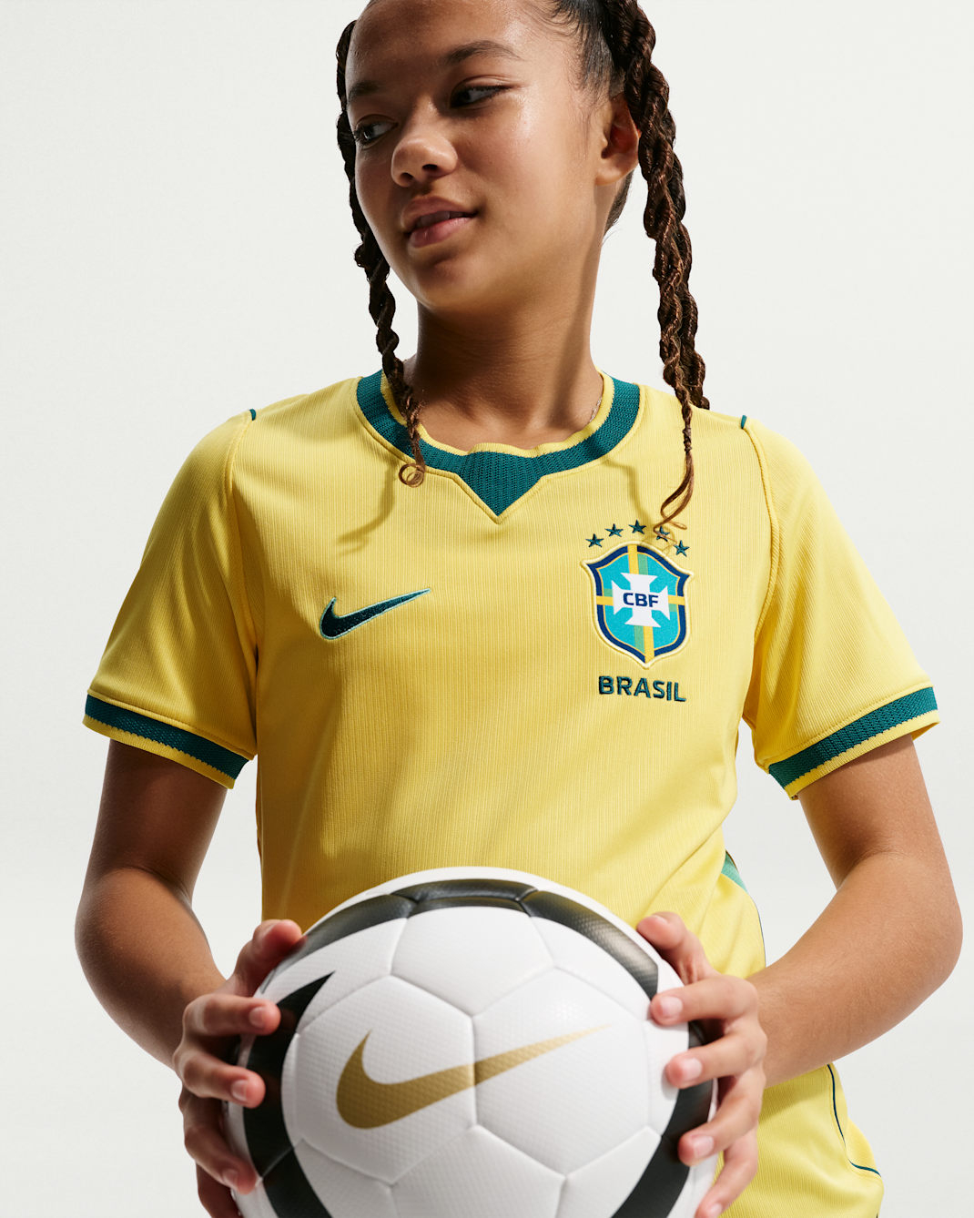 #童裝 Nike x Jordan Brazil 巴西 2026-27 主場童裝球迷版球衣 (可加印字章) IO2231