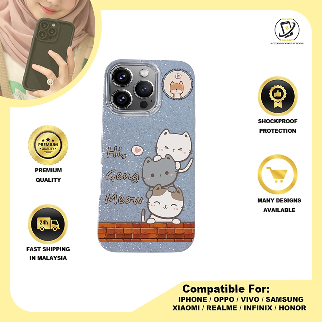 BLING CASE PHONE FOR IPHONE - DESIGN CAT D