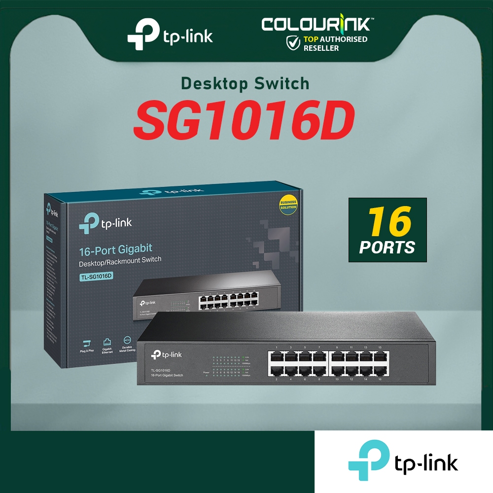 Tp-Link SG1008D SG1016D SG1024D Gigabit Port Metal Case 19" Inch Rackmount Unmanaged Switch similar SG1016 SG1024