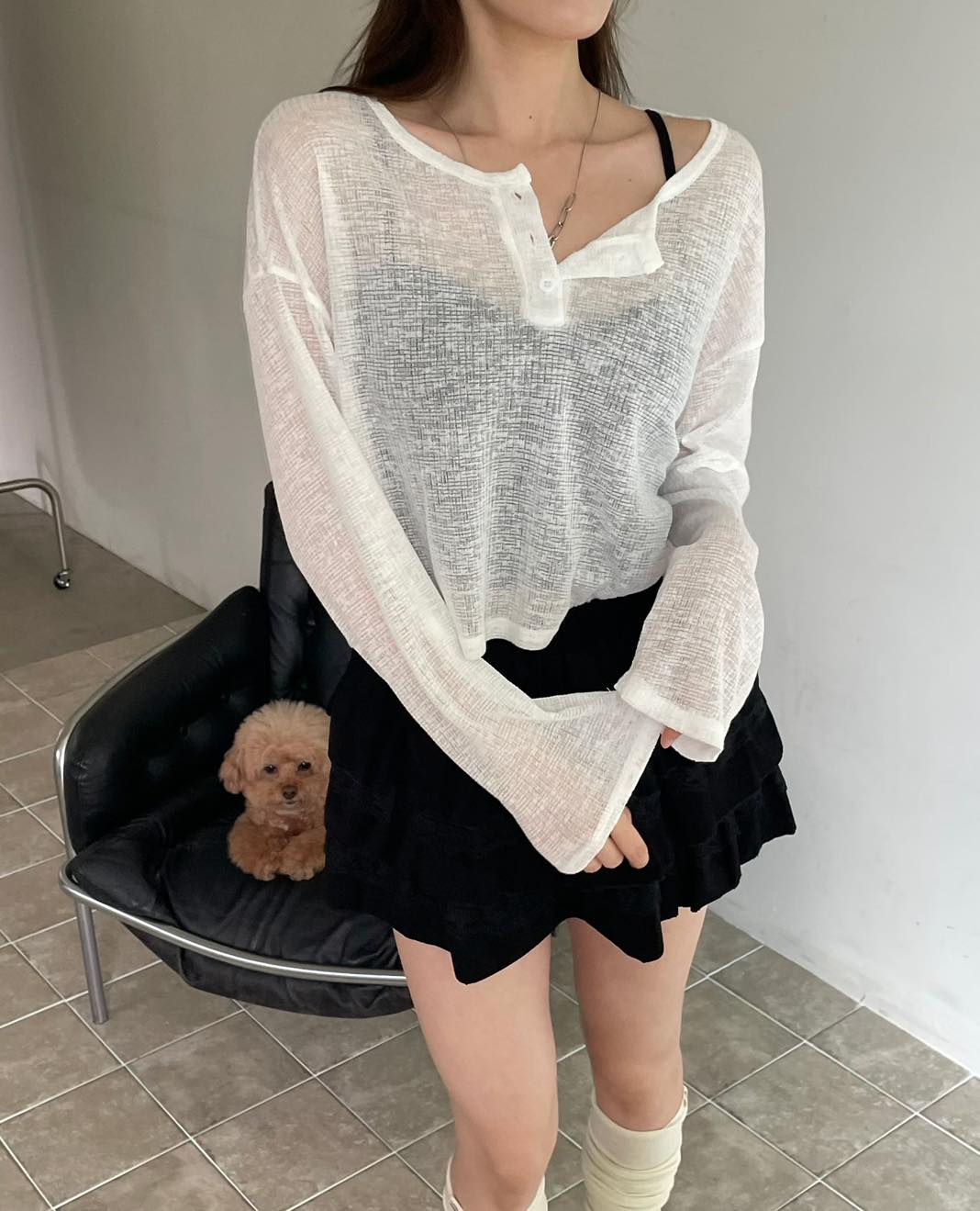 鬆身薄短cut Top