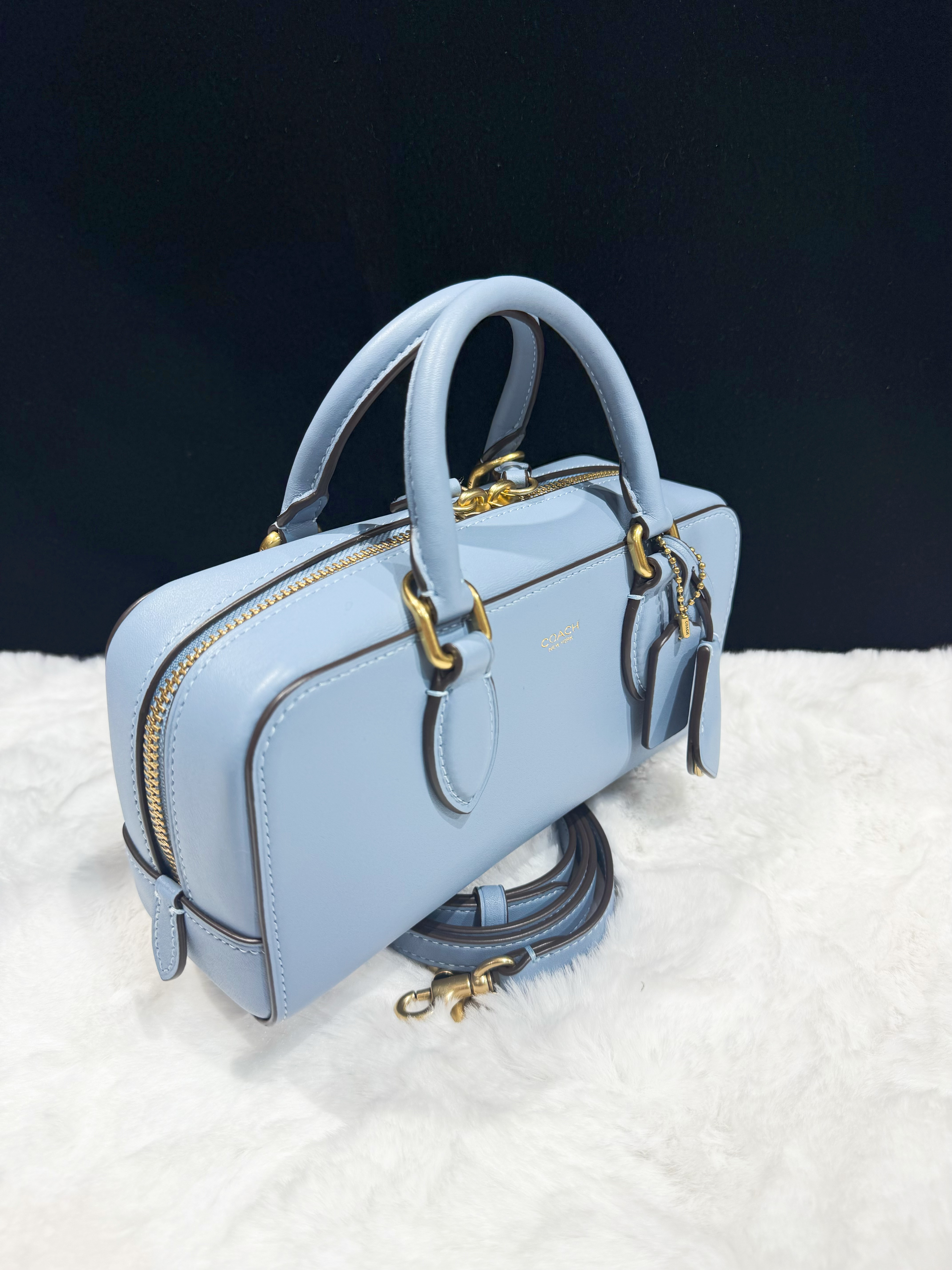 Coach Bowery satchel 22 blue