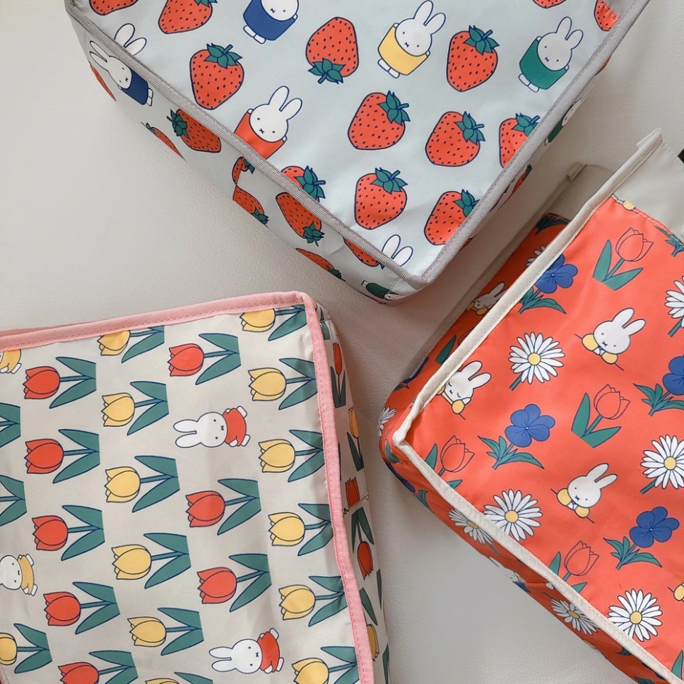 2026春夏新作 Dick Bruna miffy College TOTE BAG 刺繍款 灰色 