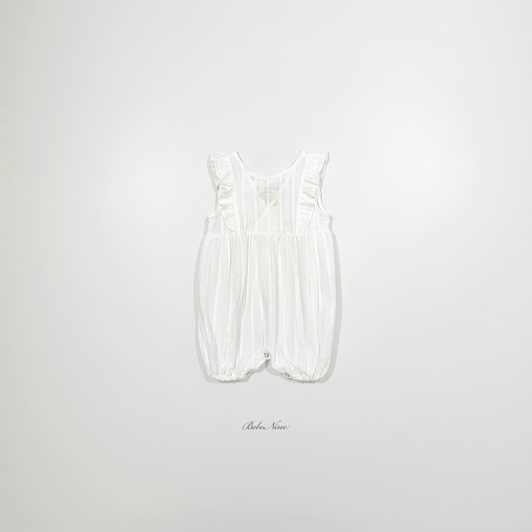 ☀️預訂 韓國直送☀️🇰🇷Bebenine兩色蕾絲標誌荷葉邊背心連身服