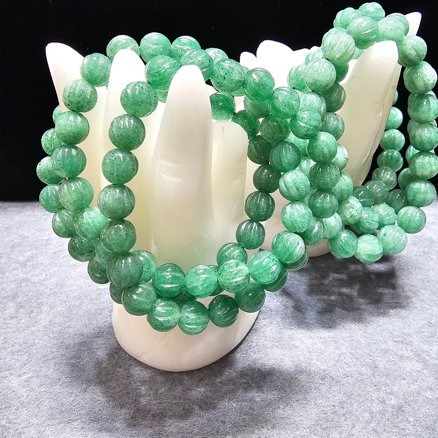 印度綠東寧斜紋手串(Green Aventurine)