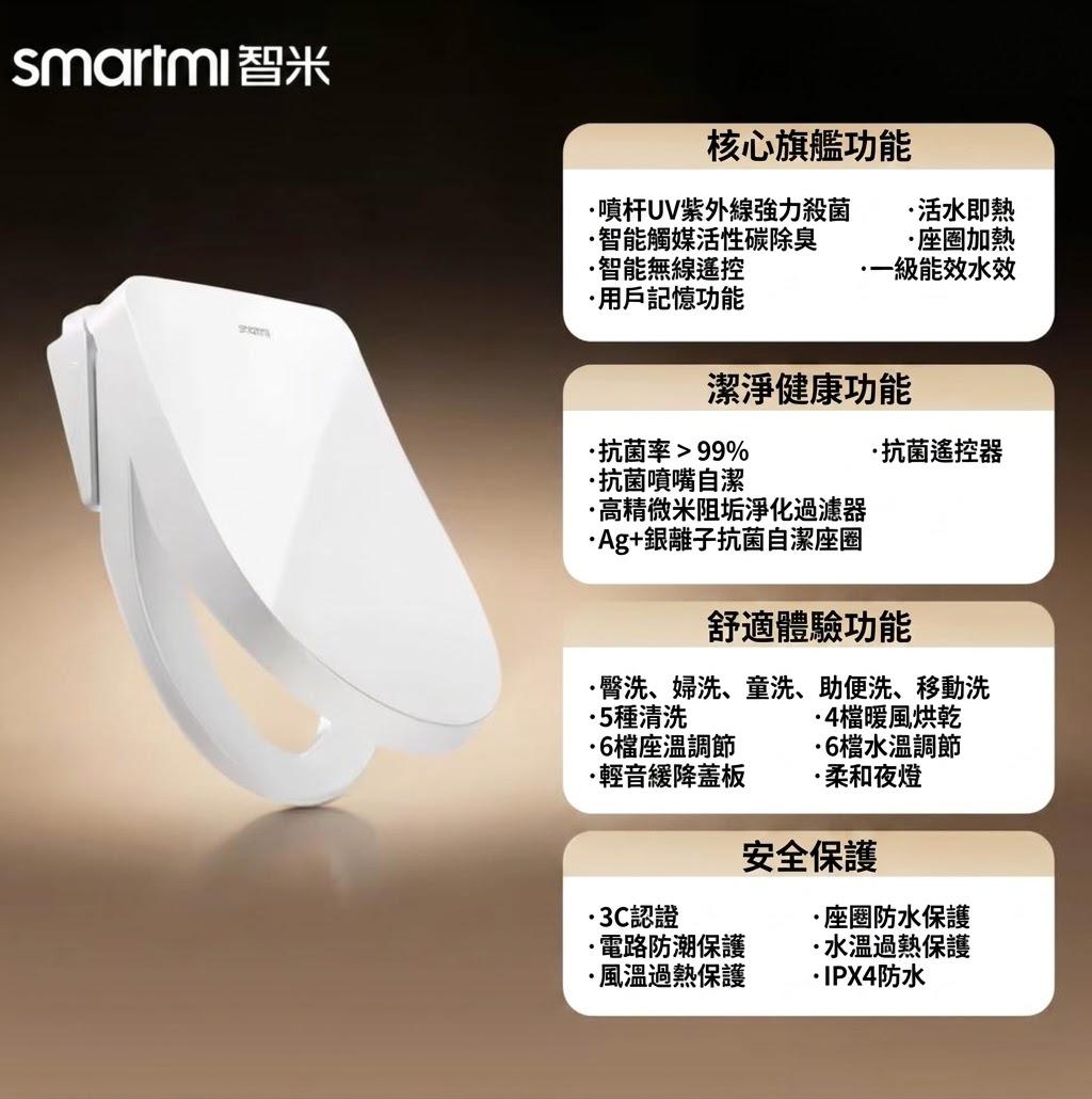 小米 智米智能馬桶蓋 2S 全能版 (預購產品)