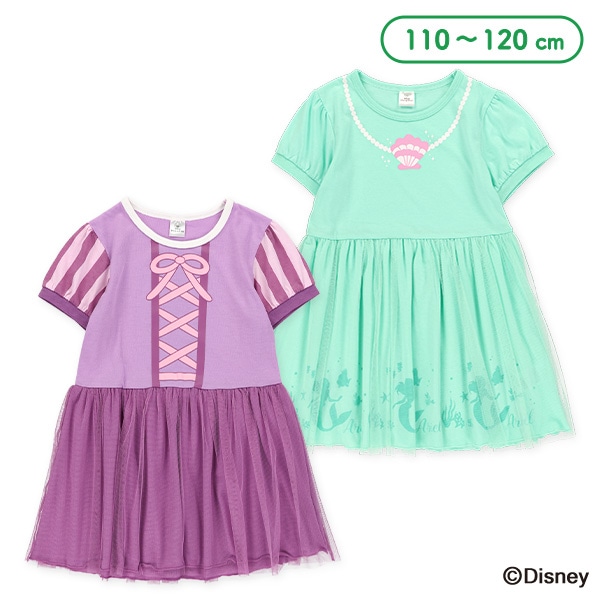 🆕【⭐訂購⭐】🌀 🇯🇵 日本直送🇯🇵 #Ariel / #Rapunzel 薄紗飾邊 連身裙🌀 [ELDA-0117][260422]