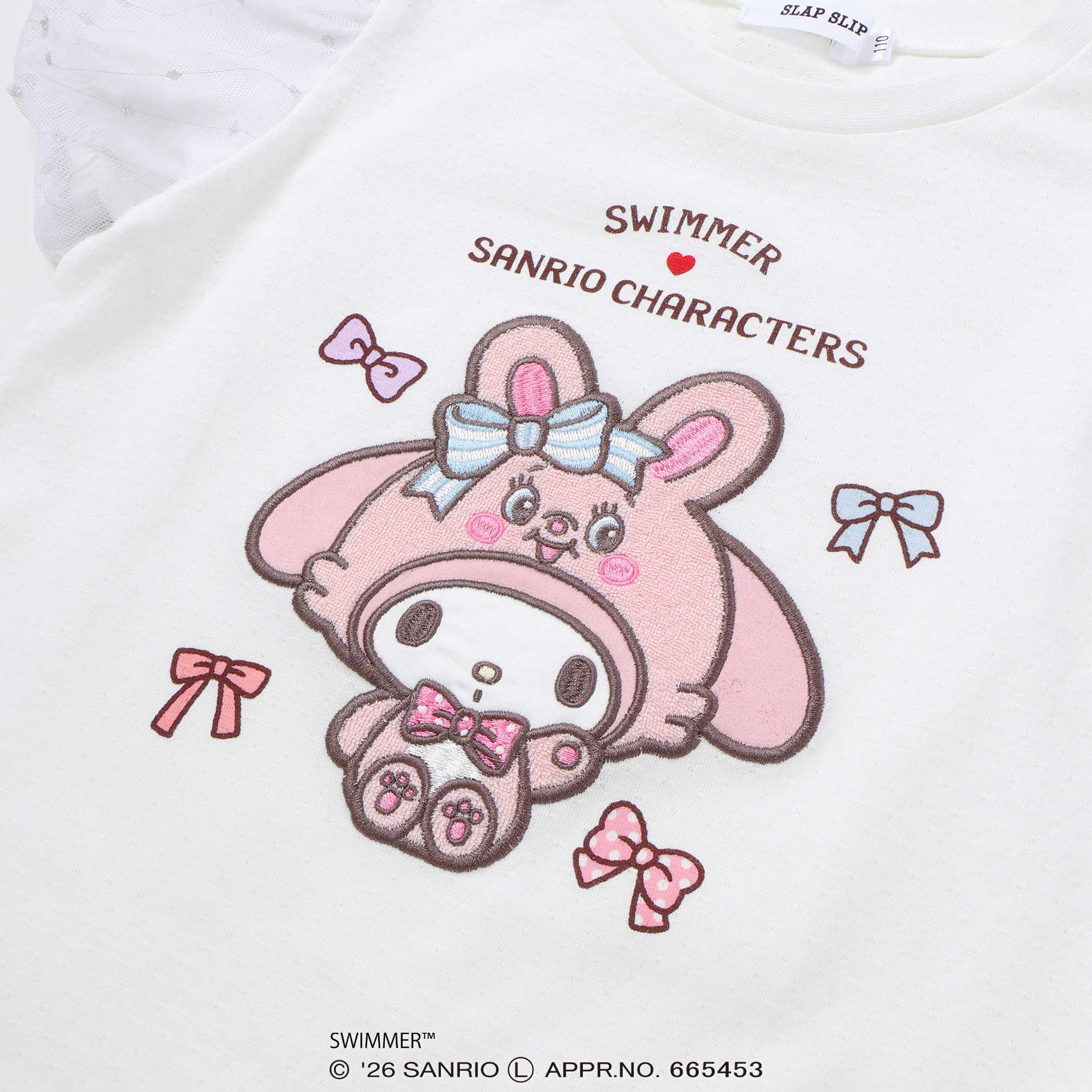 🆕【⭐訂購⭐】🌀 🇯🇵 日本直送 SWIMMER x #Sanrio 蕾絲泡泡袖 剌繡短袖Tee［3款選］🌀 [ELCA-0266][260416]
