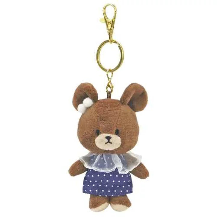 『預訂』The Bears' School毛絨掛飾(藍色波點裙)