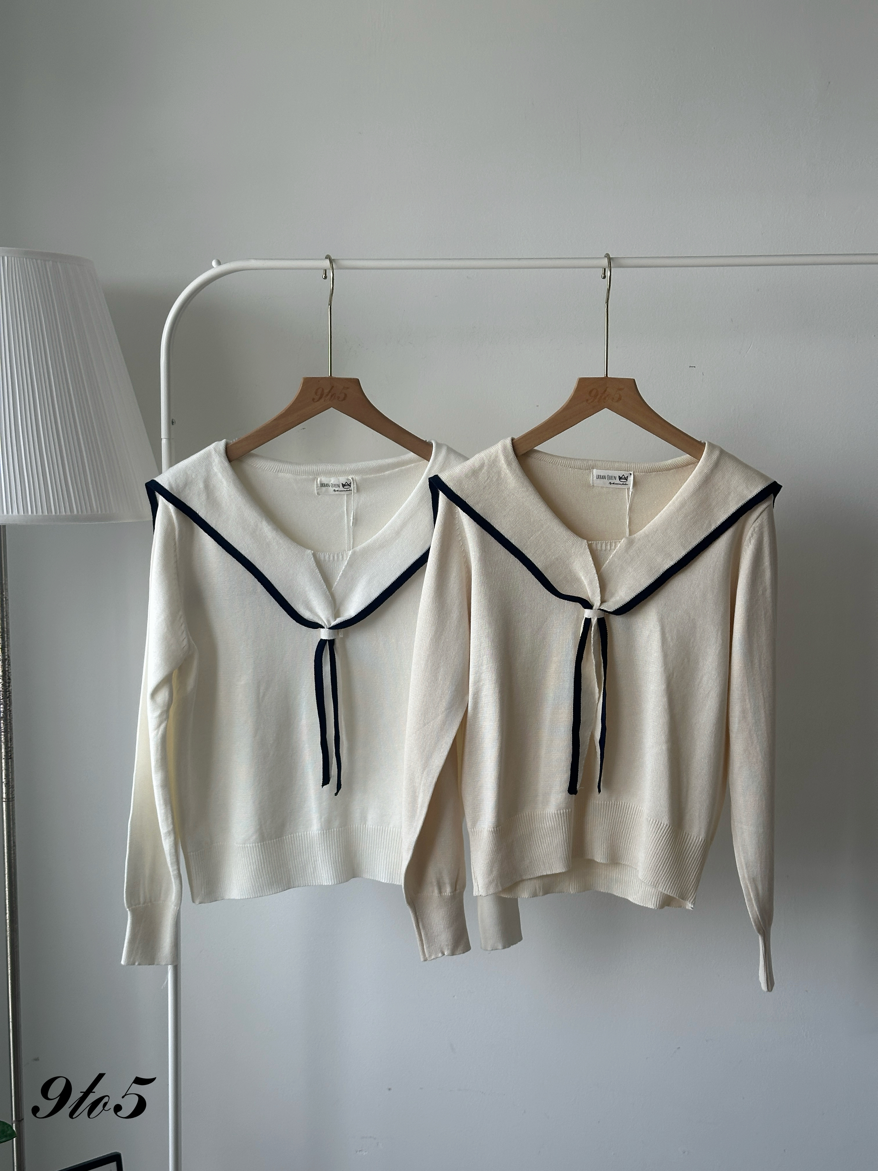 T4164 Sailor Collar Knit Top - 4 Colors 