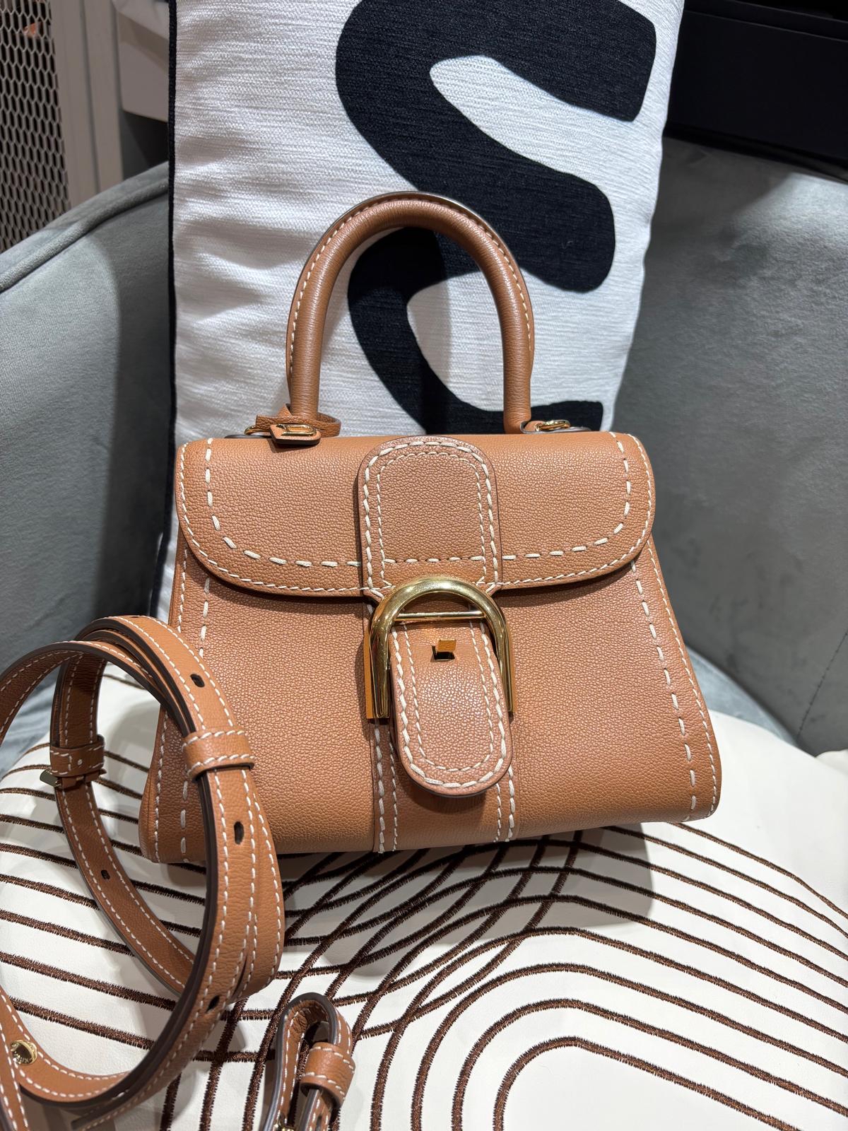 Delvaux Brillant Mini Surpiqué rodeo calfskin 100%Authentic ,98%new✅dust bag  