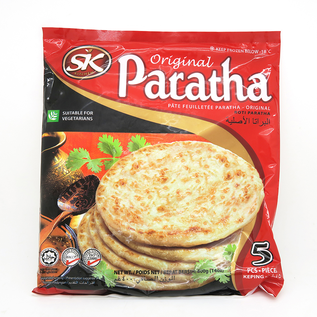 永德-印度煎餅-原味(純素) 400g/ Roti Paratha(original) (Vegan) 400g