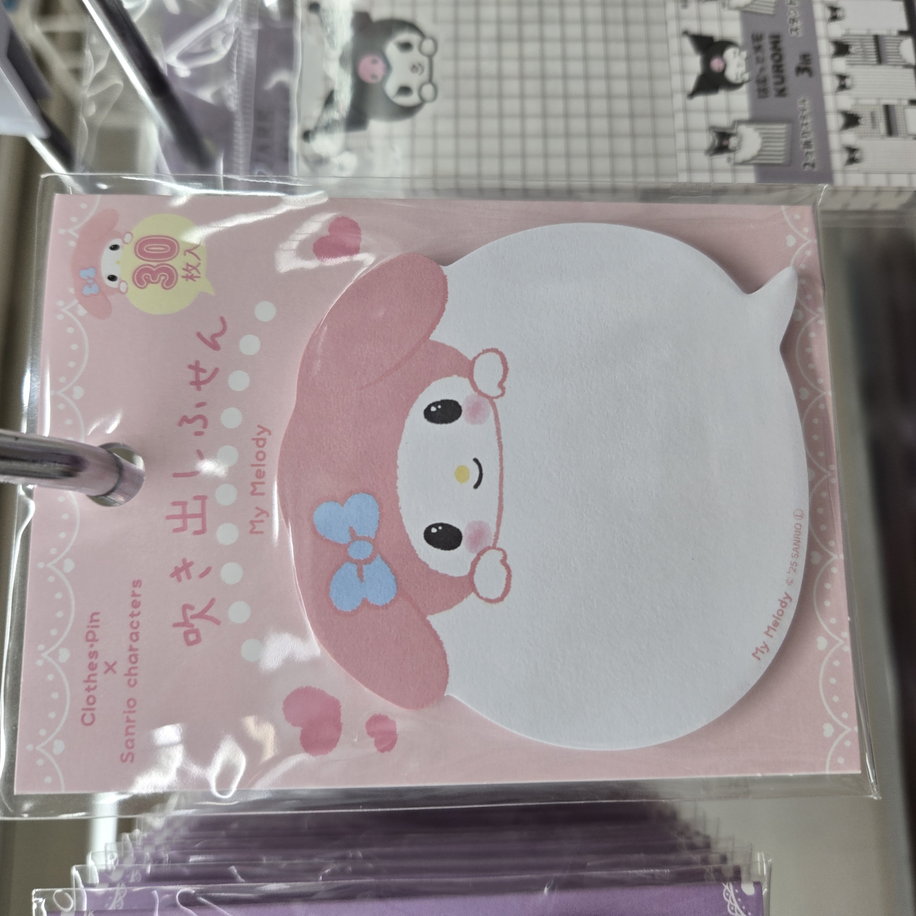 SANRIO MY MELODY 說話 泡泡 MEMO 