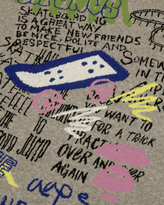 AAPE AAPEUNVS graphic knit sweater (E340XXR)