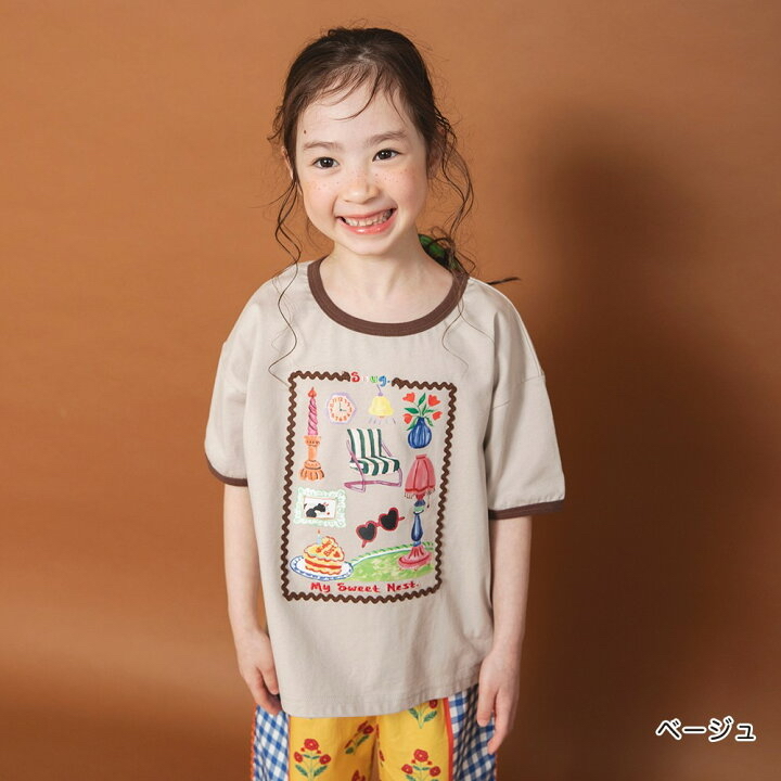 🇯🇵預訂 日本直送🇯🇵Branshes x Rii系列三色水彩圖案印花波浪紋寬鬆短袖T恤