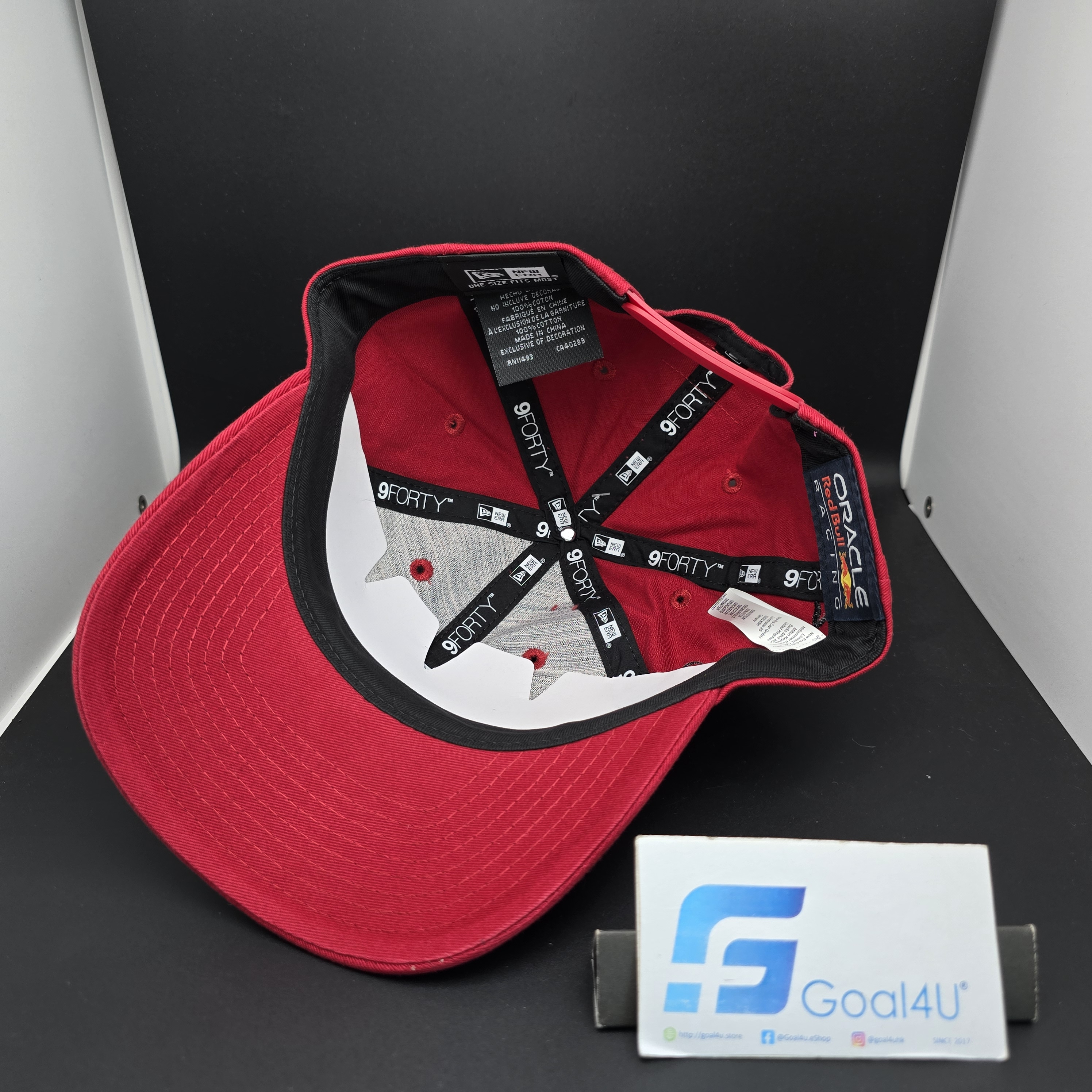 🍷 賽道上的紅寶石 New Era F1 Red Bull Racing 紅牛車隊官方紅寶石色水洗帽 60772108