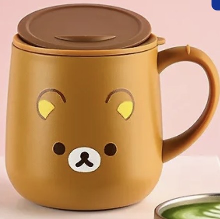 RK 韓國版鬆弛熊有蓋保溫杯（全3款）