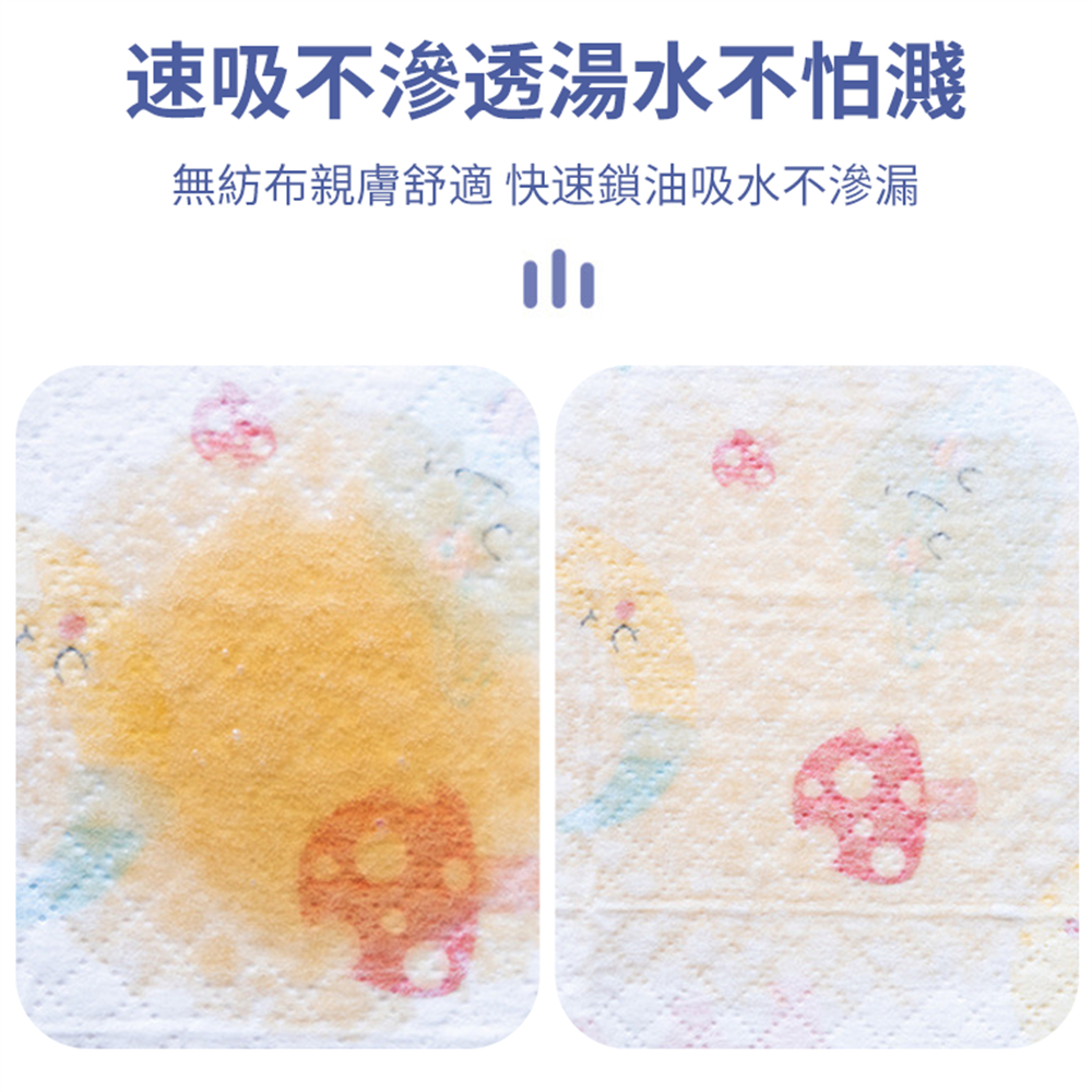 兒童一次性餐墊 防水防油 學生桌墊 外出便攜 嬰兒食飯檯布 餐布 [平行進口] HK2712