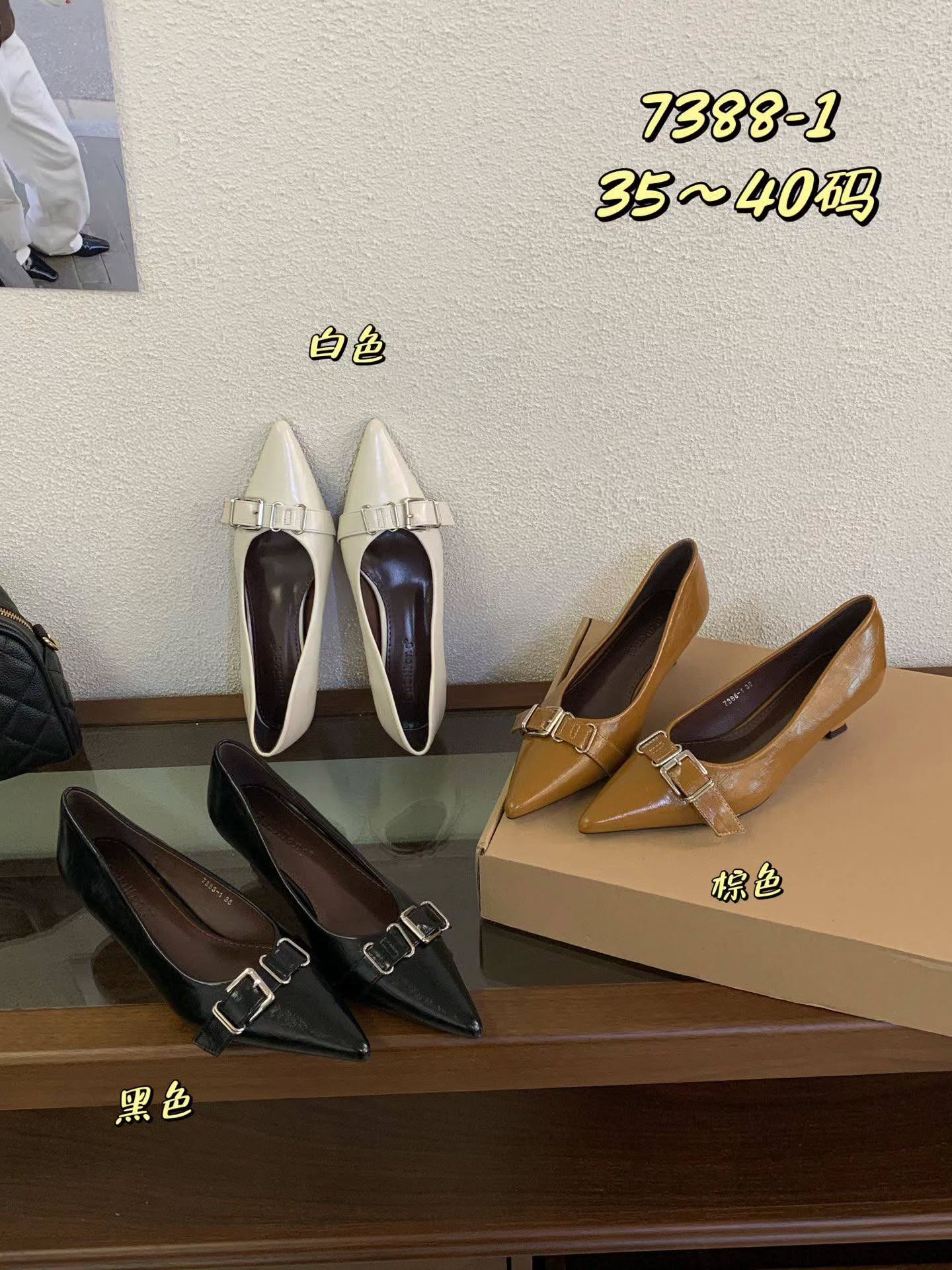 7388-1 时尚扣带高跟鞋 🇨🇳