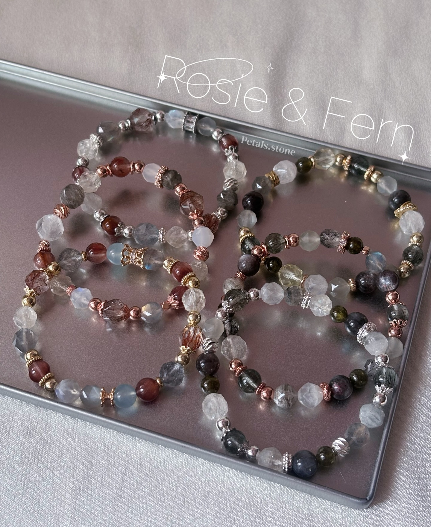 ⸝⸝ ✿Rosie & Fern⟡ | 玫瑰兔毛 銅髮 星輝骨幹 綠髮 月亮石