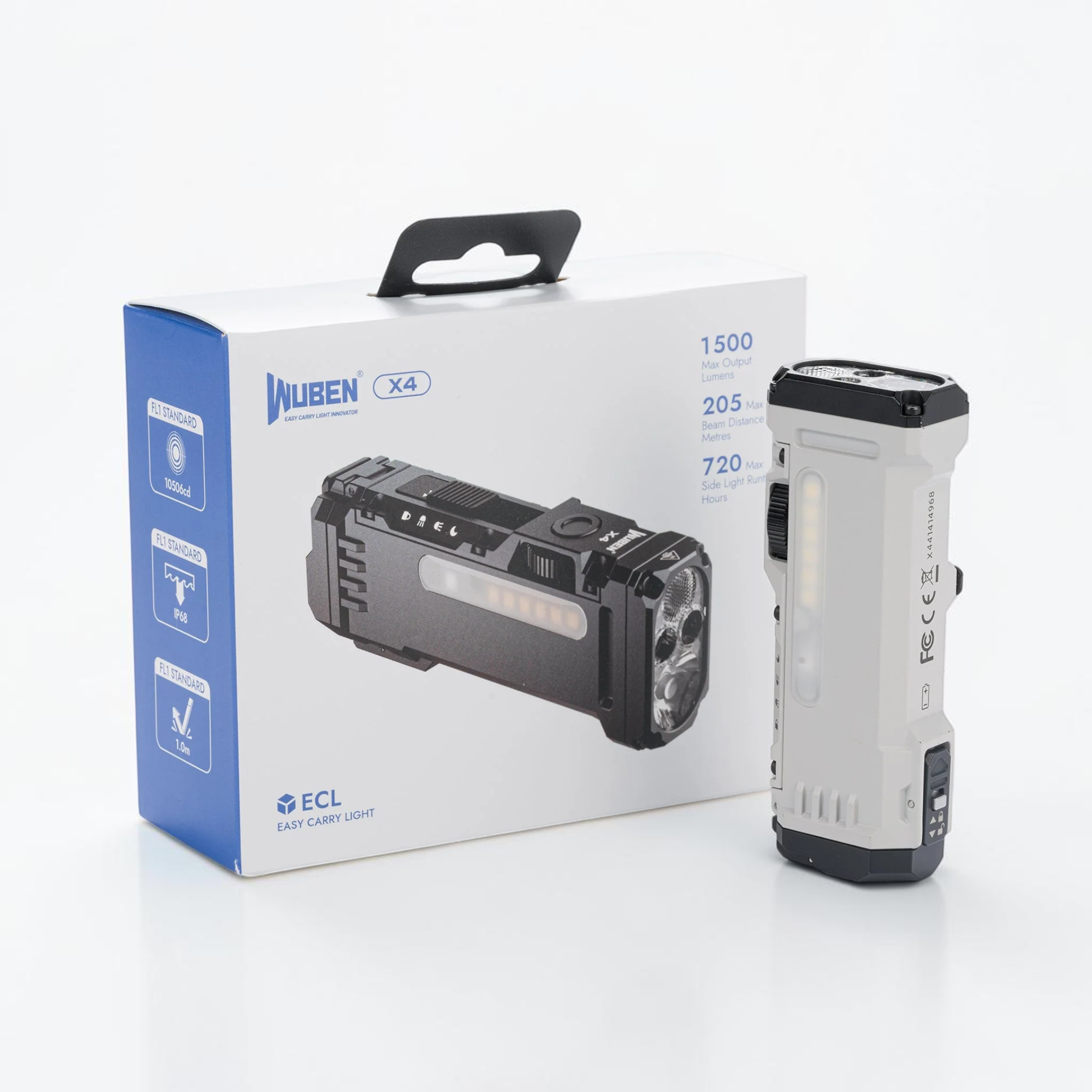 Wuben X4 1500流明-磁吸手電筒