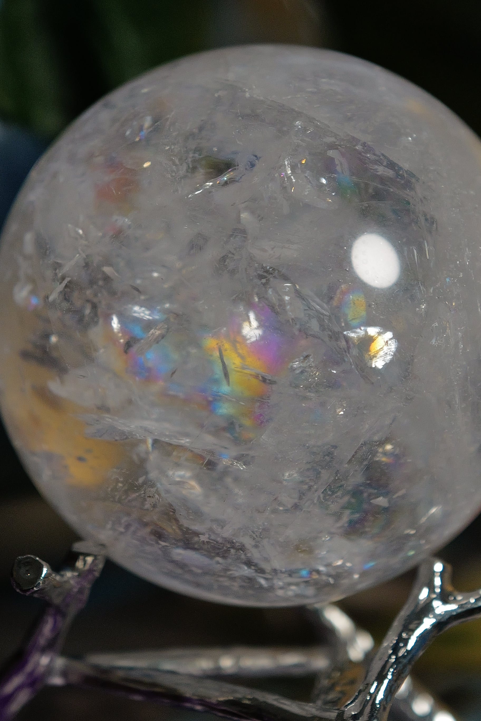 ༒7.3cm白水晶球༒ CQ.1168C2J-RA26*12FT-