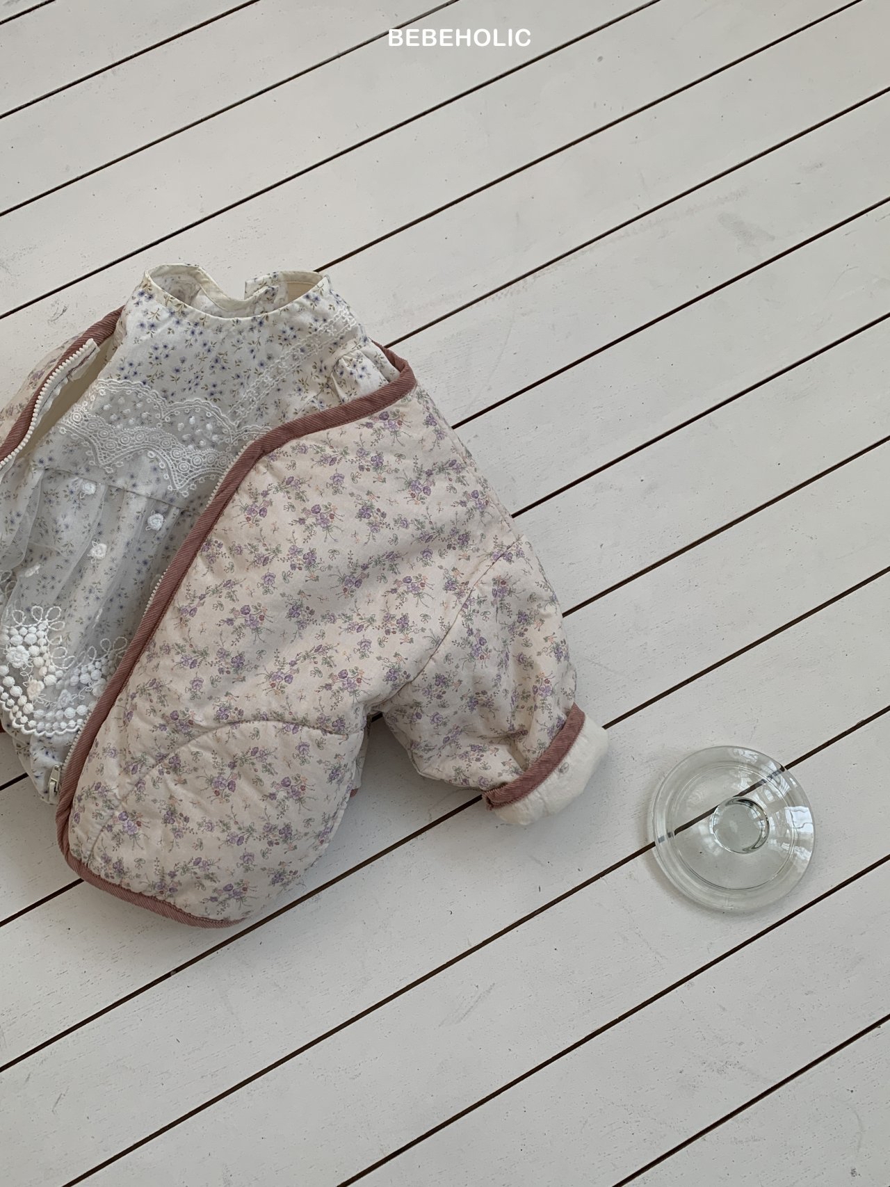 🌸預訂 韓國直送🌸🇰🇷BEBEHOLIC兩色碎花拉鍊外套