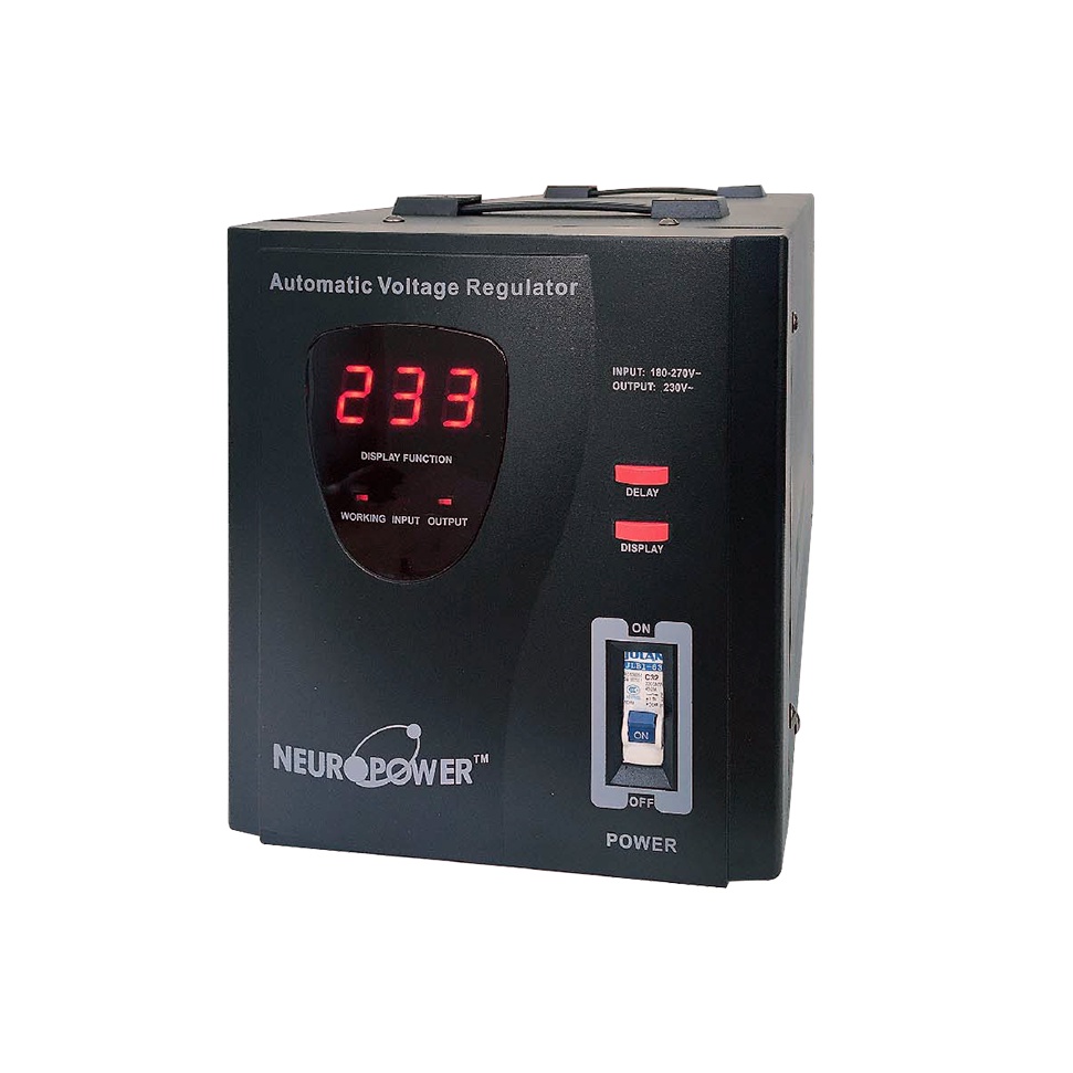 NeuroPower 1KVA 2KVA 3KVA AVR Industrial Motorised Automatic Voltage Stabilizer AVS-M1K0 AVS-M2KE AVS-M3K0