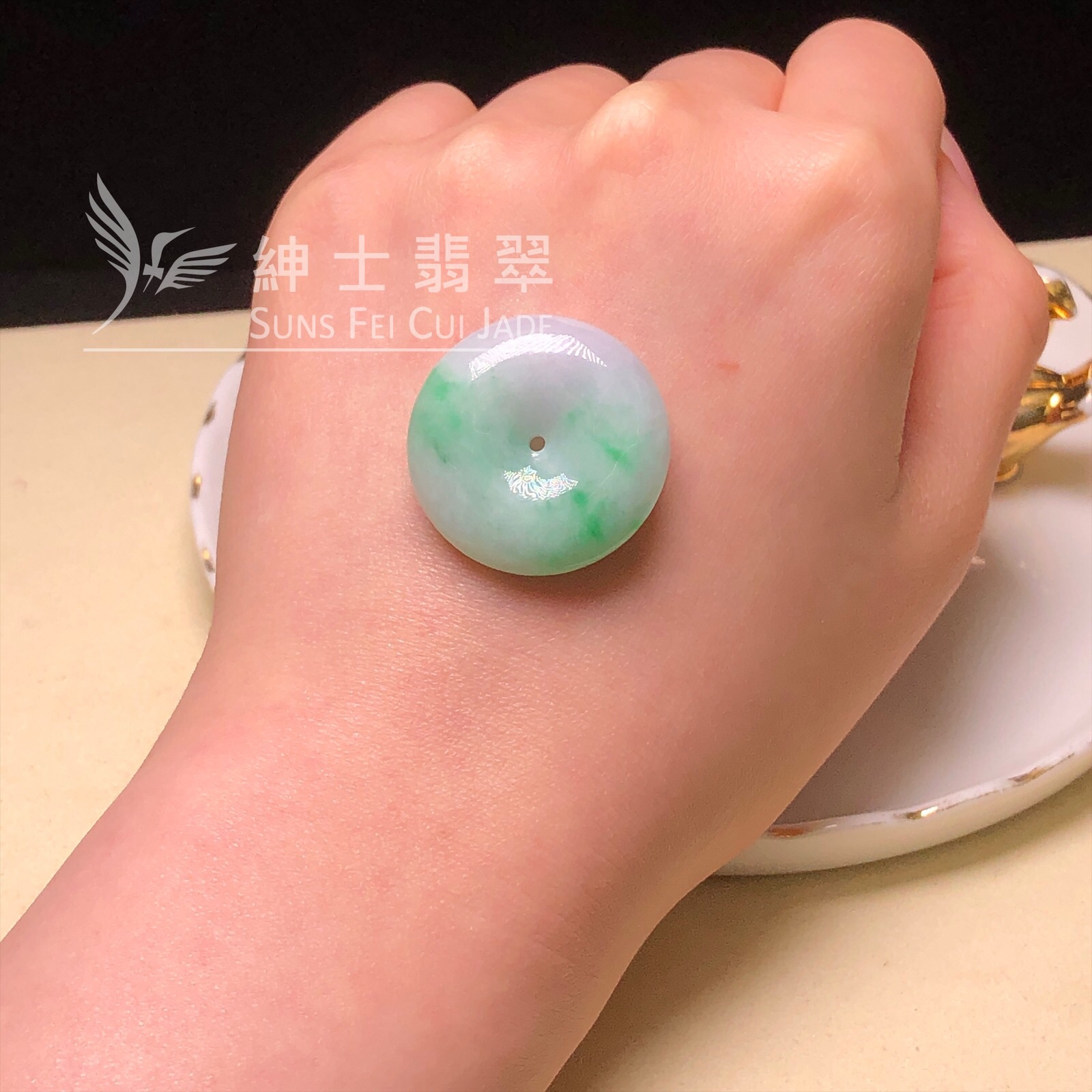 B08819 飄翠平安扣