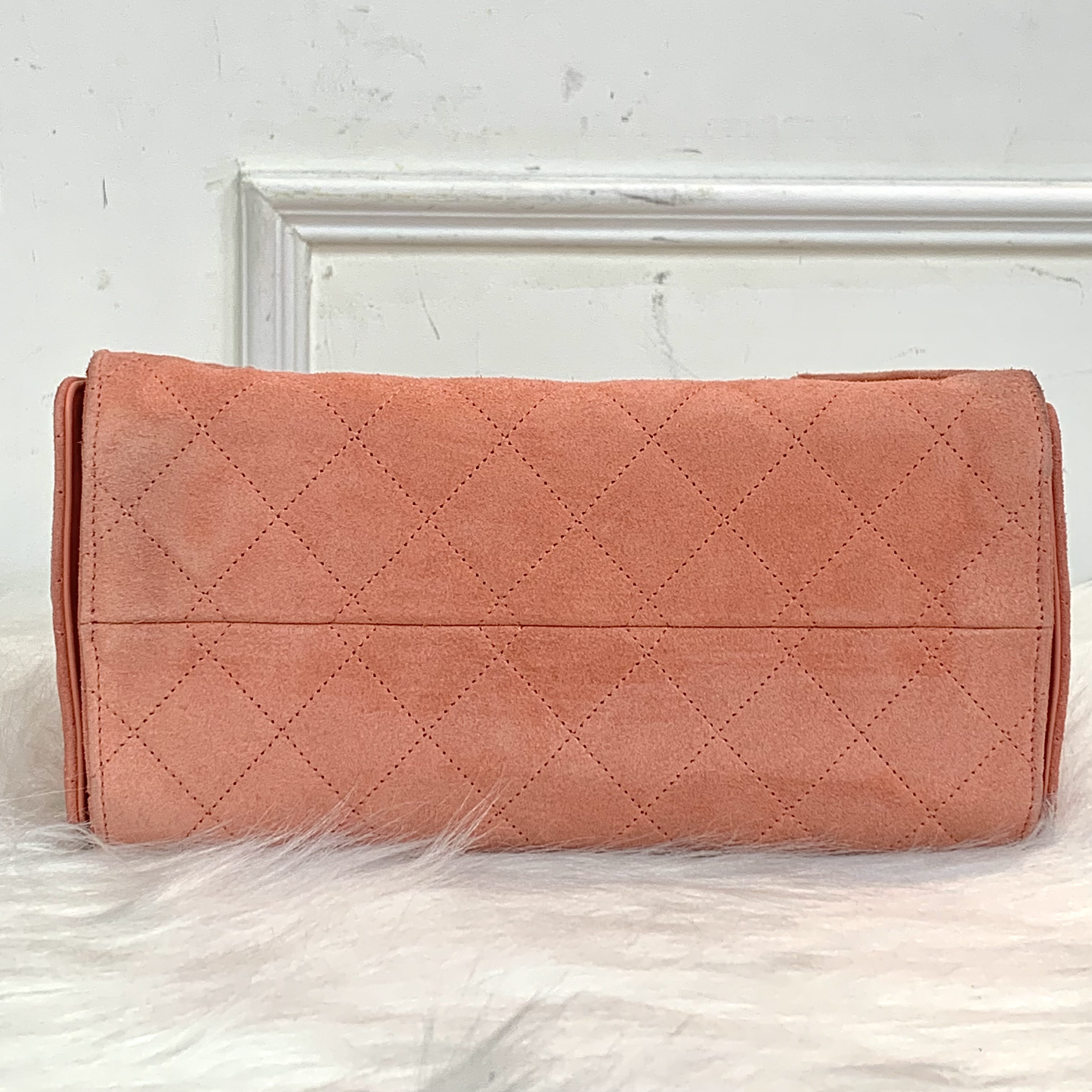 FullSet有正單✨Chanel25bag 小號麂皮粉紅色